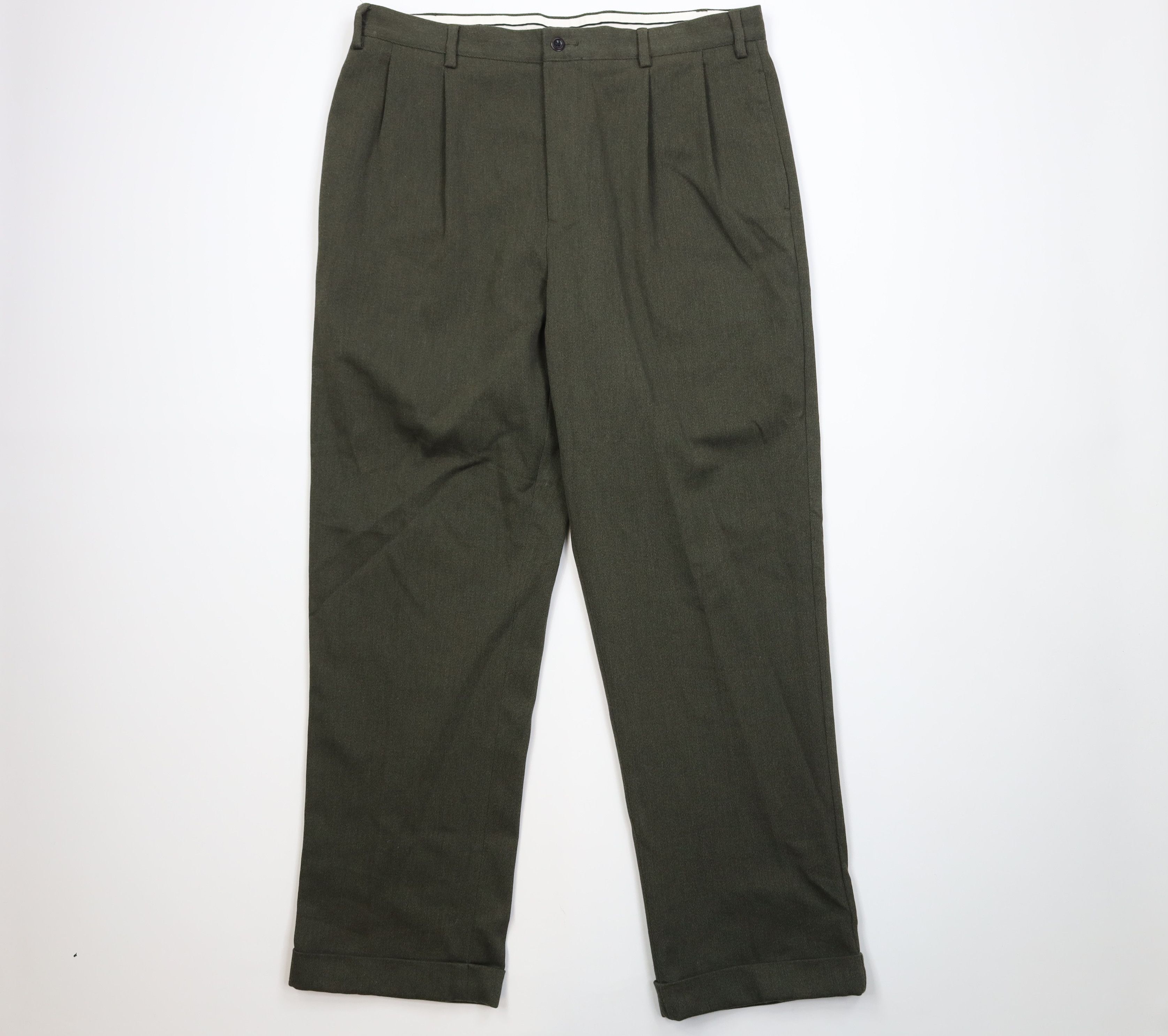 Nautica Vintage 90s Nautica Wide Leg Ribbed Whipcord Chino Pants Size US 38 / EU 54 - 1 Thumbnail