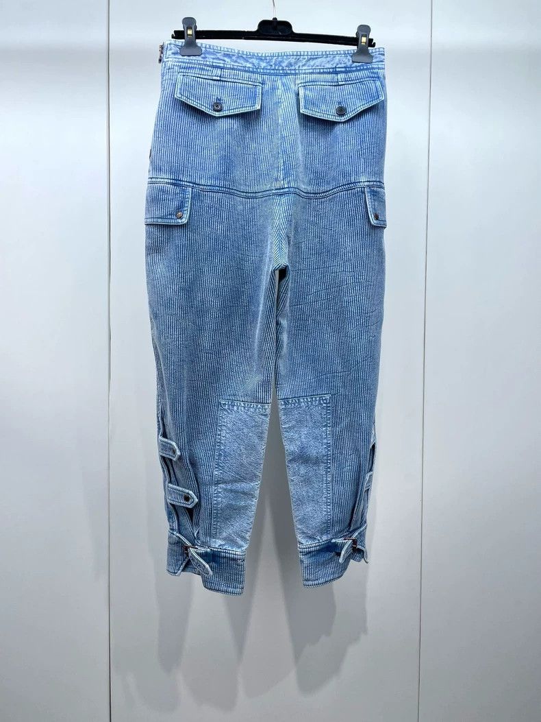 Louis Vuitton Louis Vuitton Blue suede corduroy knickers pants 2504-Nexta Size US 40 / EU 56 - 2 Thumbnail