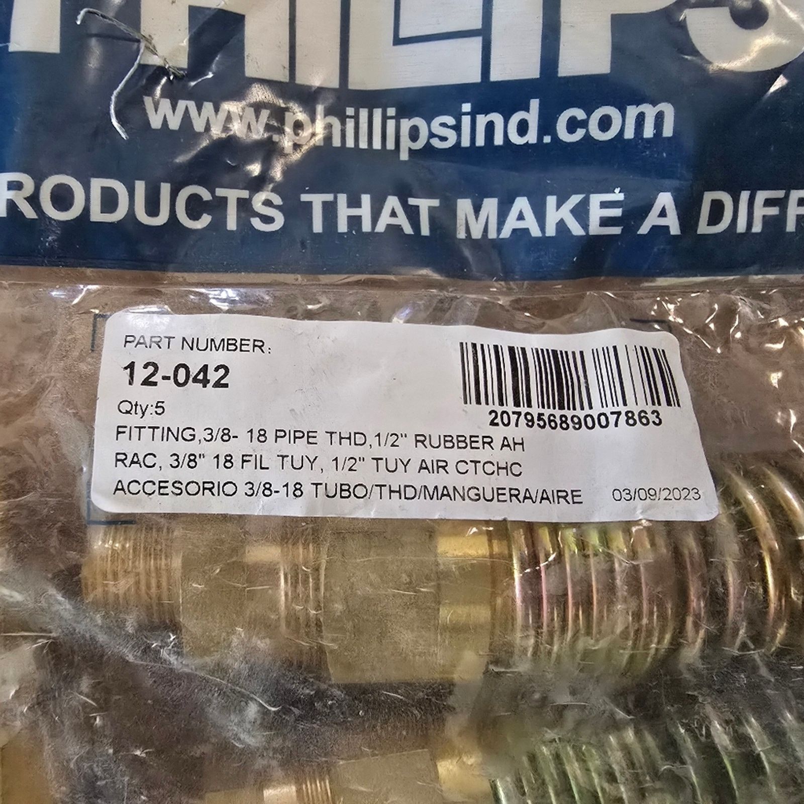 Other Phillips Industries 12-042 Air Brake/Hose Fitting Size ONE SIZE - 2 Thumbnail