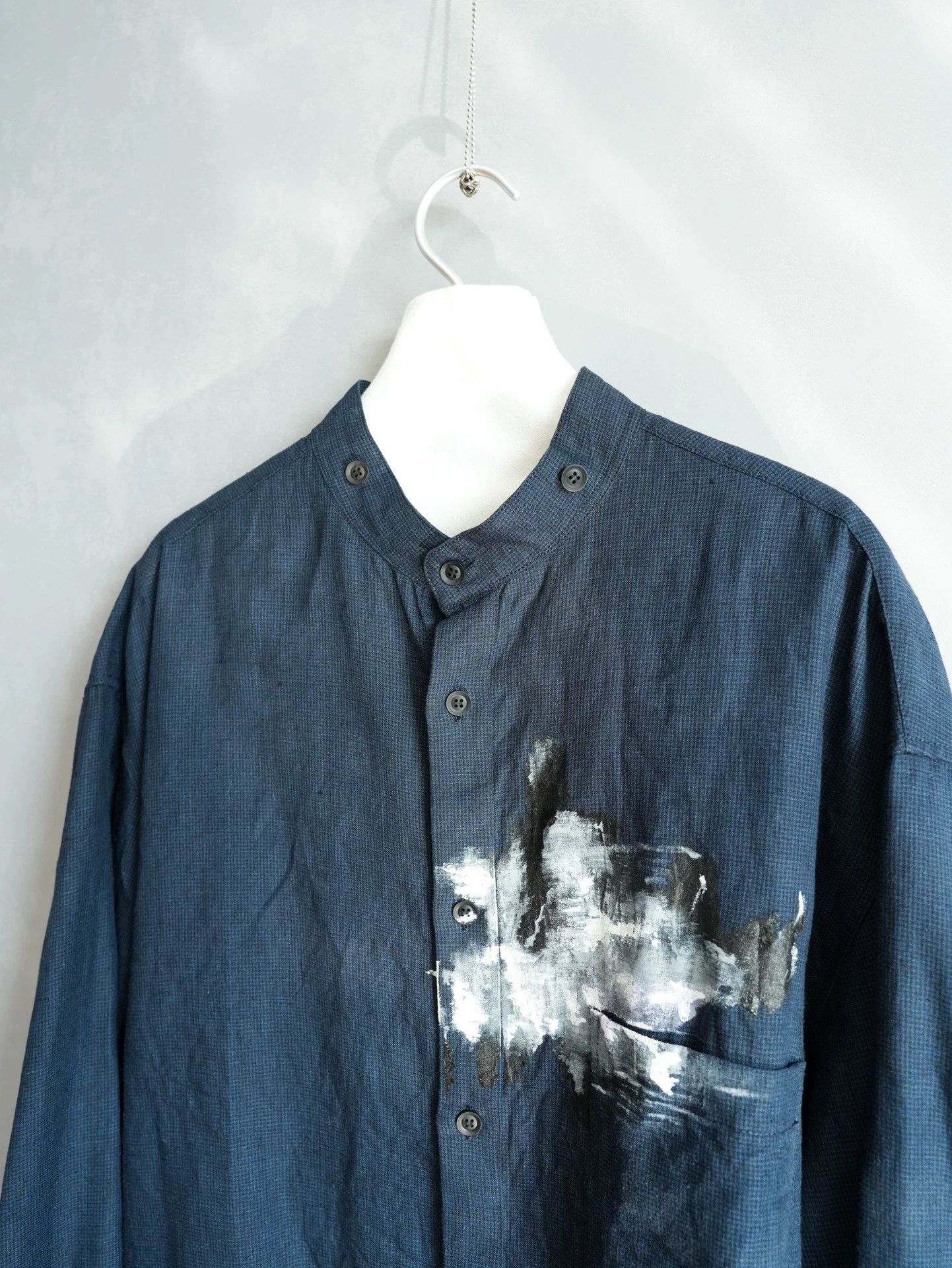 Yohji Yamamoto Yohji Yamamoto 23SS Painted Detach Collar Shirt SZ3 Size US L / EU 52-54 / 3 - 5 Thumbnail