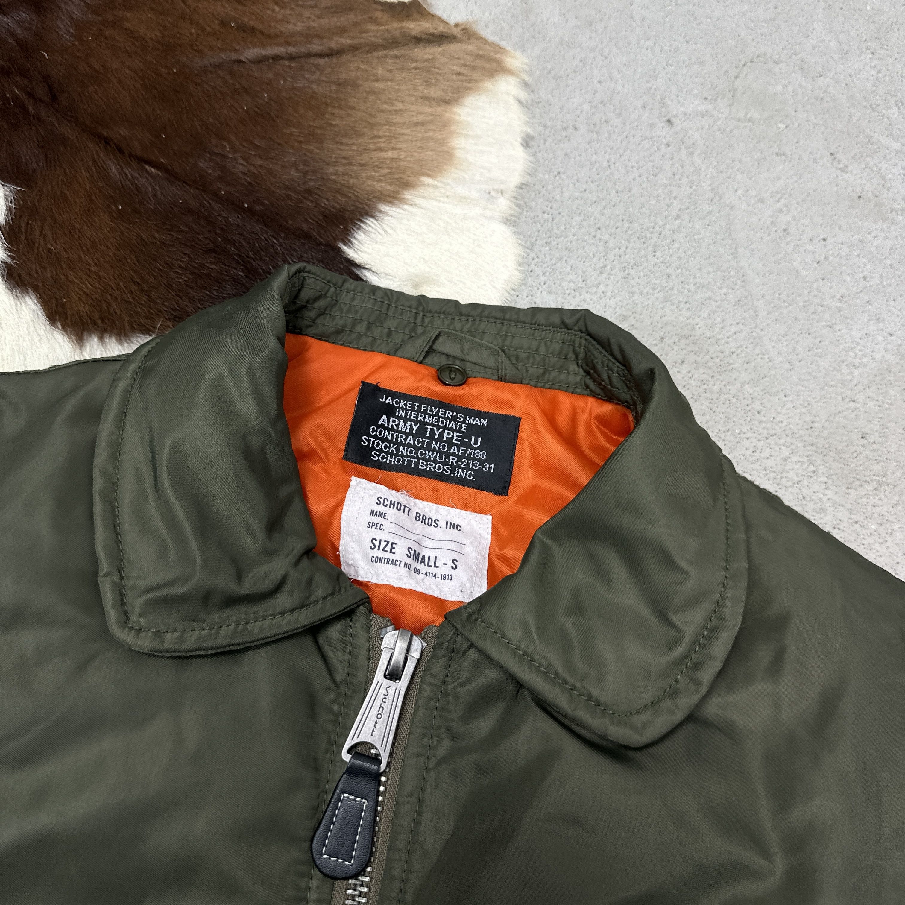 Schott Vintage Military Gorpcore Schott NYC Bomber Jacket 00s Size US S / EU 44-46 / 1 - 4 Thumbnail