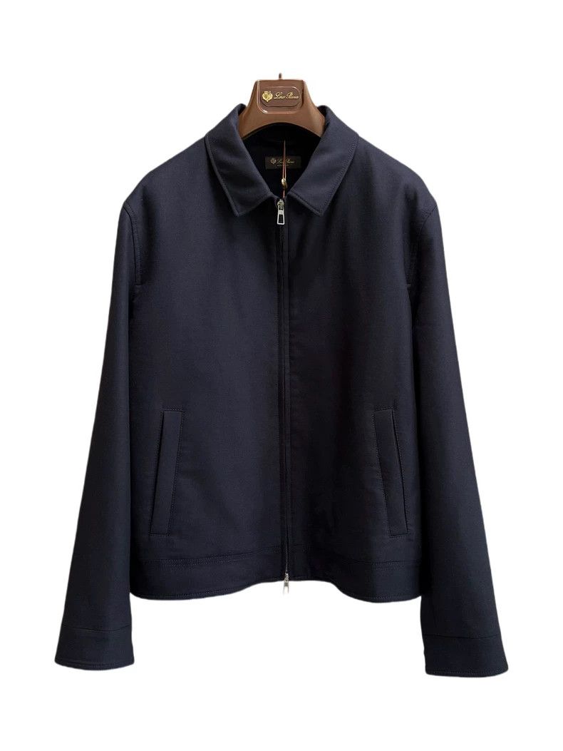 Loro Piana LORO PIANA Wool jacket navy blue Size US L / EU 52-54 / 3 - 3 Thumbnail