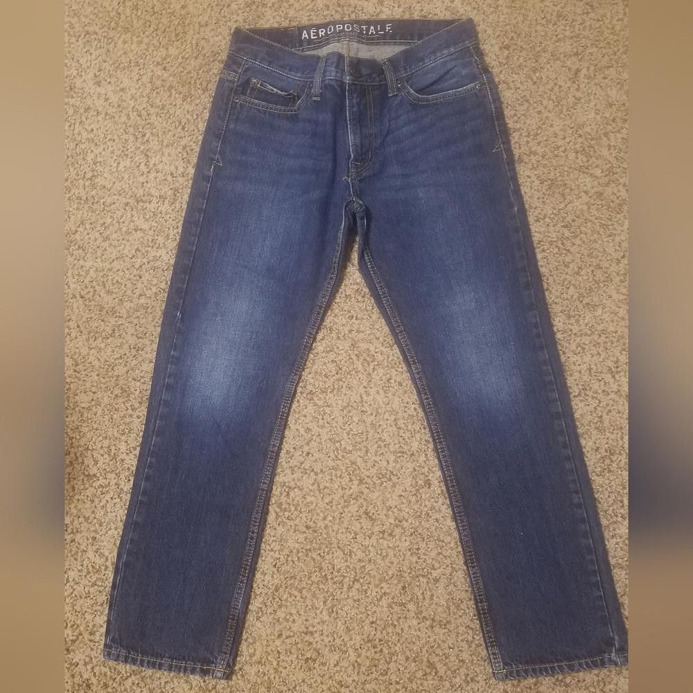 Aeropostale Aeropostale Essex Straight Blue Denim Jeans 28X28 Size US 28 / EU 44 - 2 Thumbnail