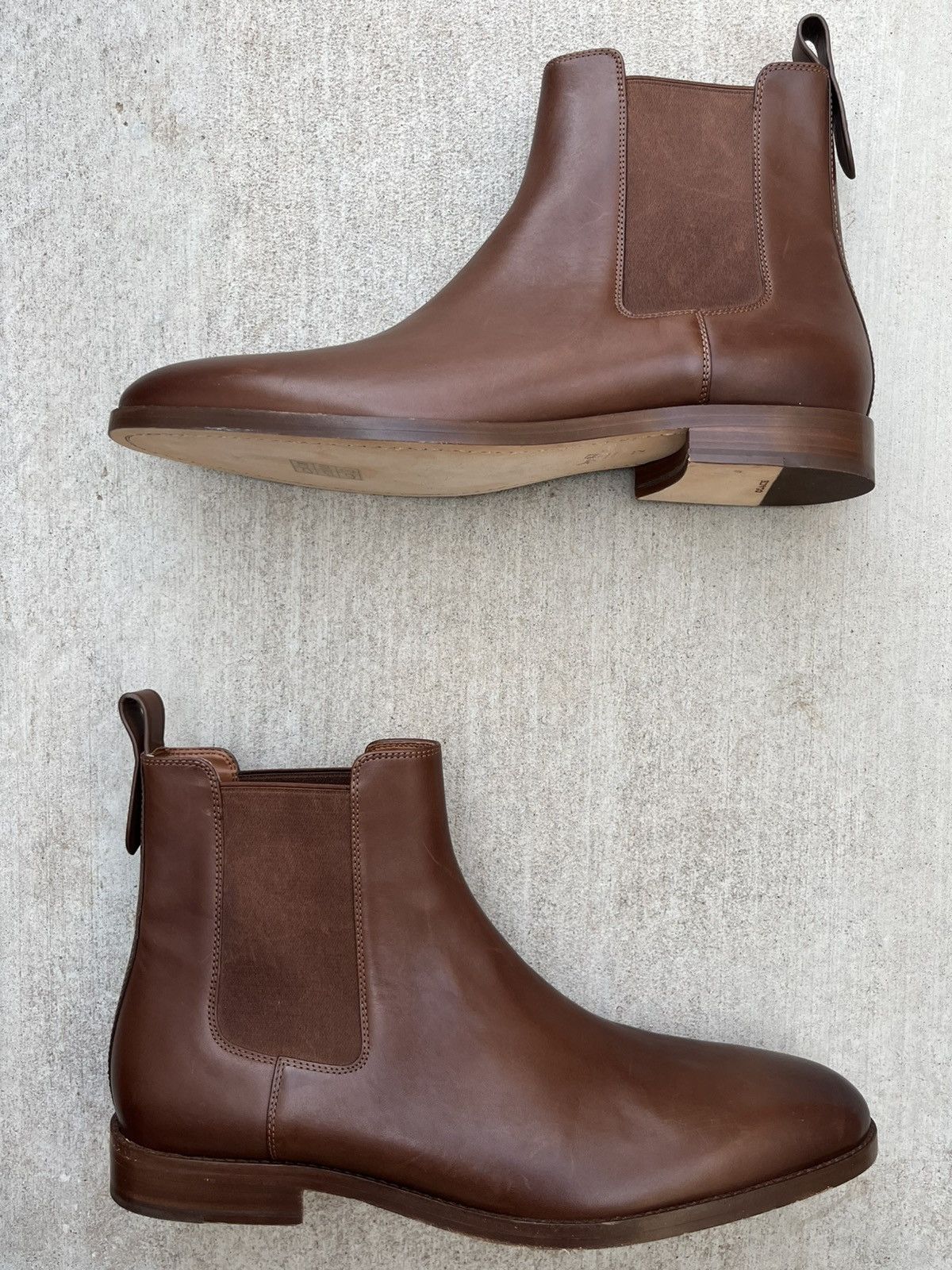 Coach COACH Dalton Smooth Brown Leather Chelsea Boots Men's 12 D Size US 12 / EU 45 - 4 Thumbnail