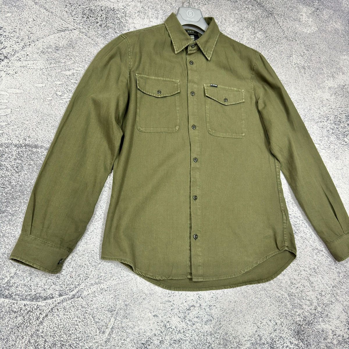 Designer × G-Star G-Star RAW Olive Marine Slim Shirt M size Size US M / EU 48-50 / 2 - 2 Thumbnail