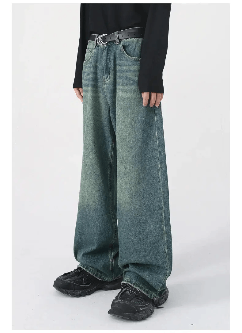 Japanese Brand × Jean Retro washed damaged baggy jeans y2k hip hop Size US 30 / EU 46 - 2 Thumbnail