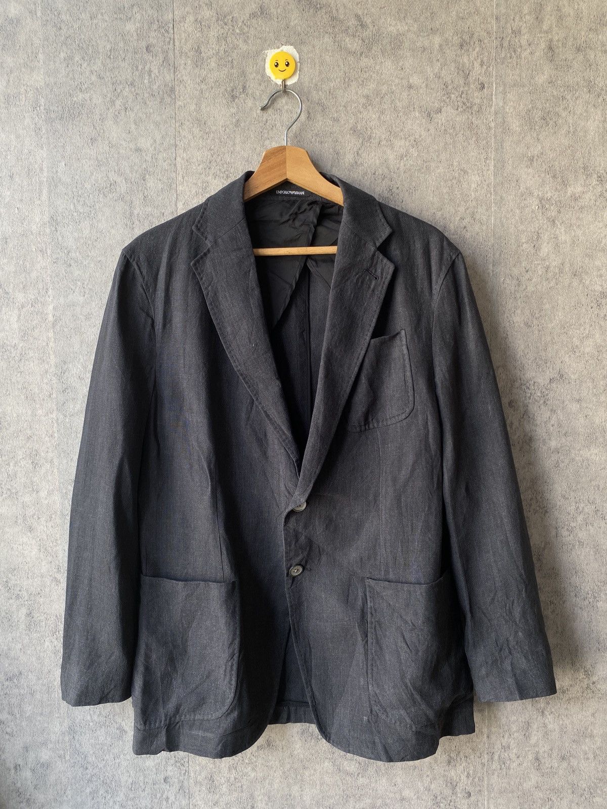 Emporio Armani Emporio Armani Linen Coat Jacket Size US M / EU 48-50 / 2 - 3 Thumbnail