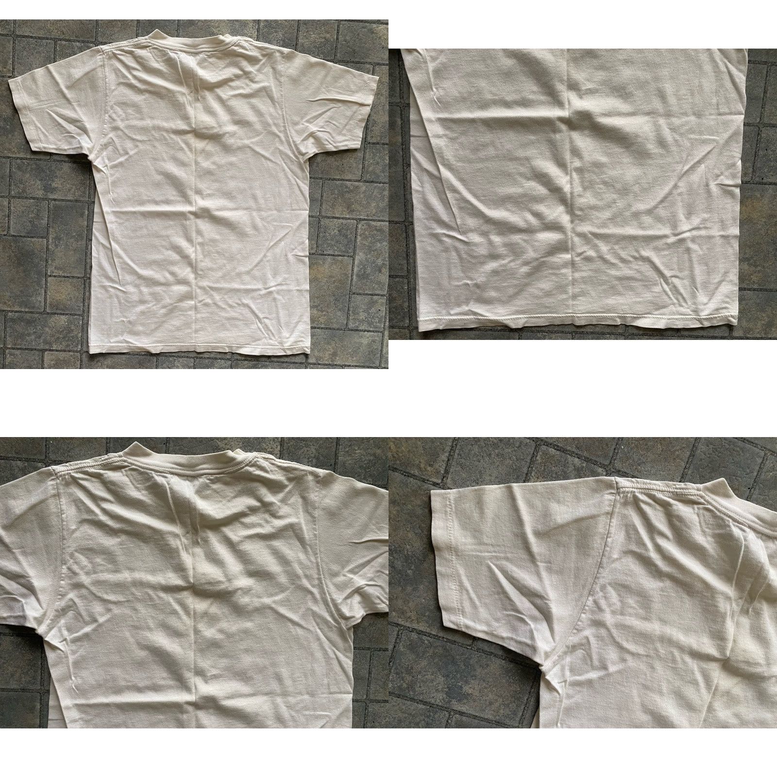 Jerzees VINTAGE Jerzees Shirt S 34-36 Single Stitch Made In USA Kansas Bear Hug KU 80s USA College University Mens White T-Shirt Short Sleeve Size US S / EU 44-46 / 1 - 9 Thumbnail