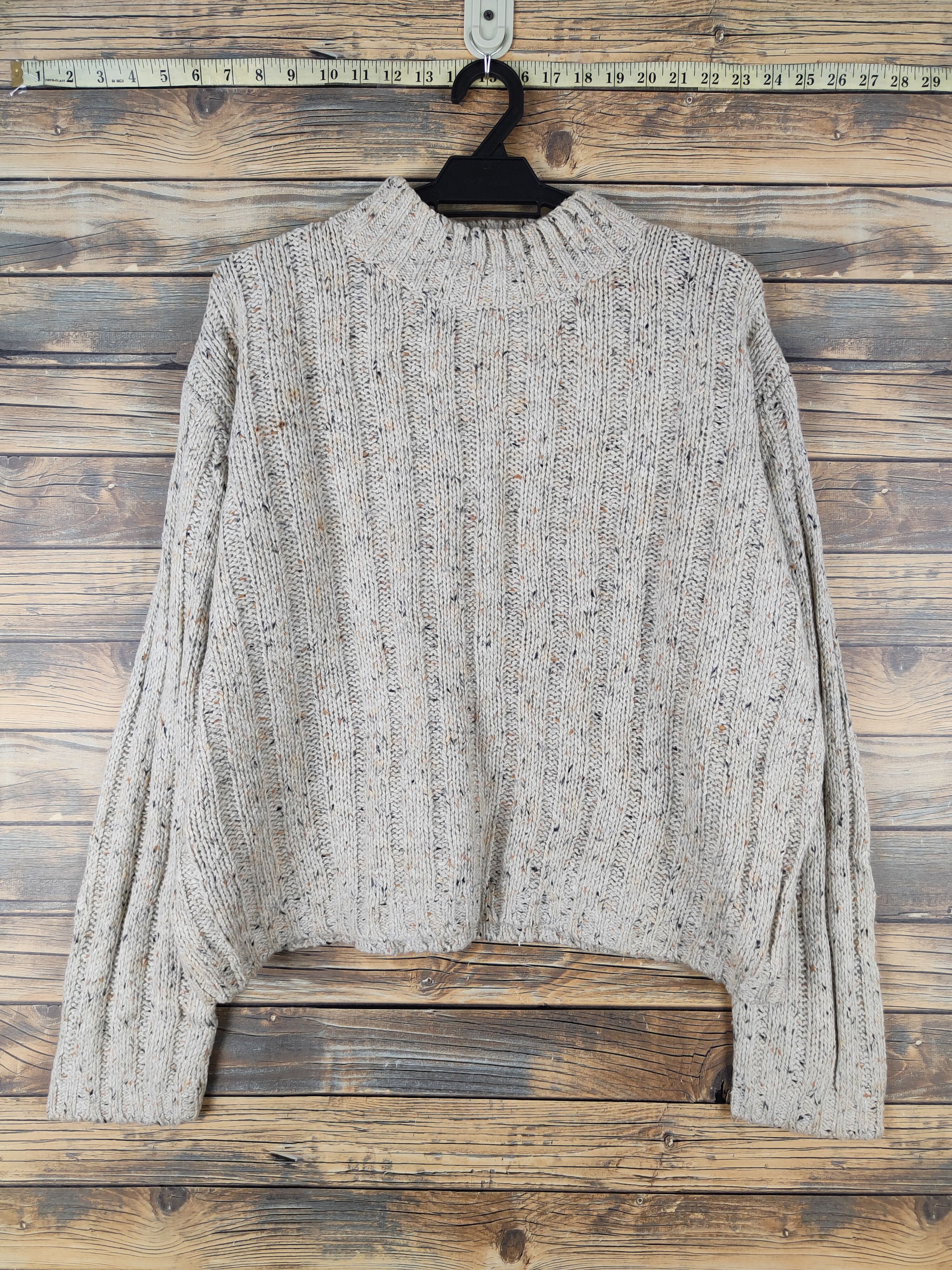 Aran Isles Knitwear Wood Wind Ivory Knitwear Crop Tops #W1444 Size US M / EU 48-50 / 2 - 1 Thumbnail