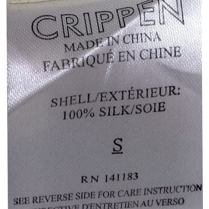 Trippen Crippen Lea Top 100% Silk Beige Sleeveless Women's Size S Size S / US 4 / IT 40 - 4 Thumbnail