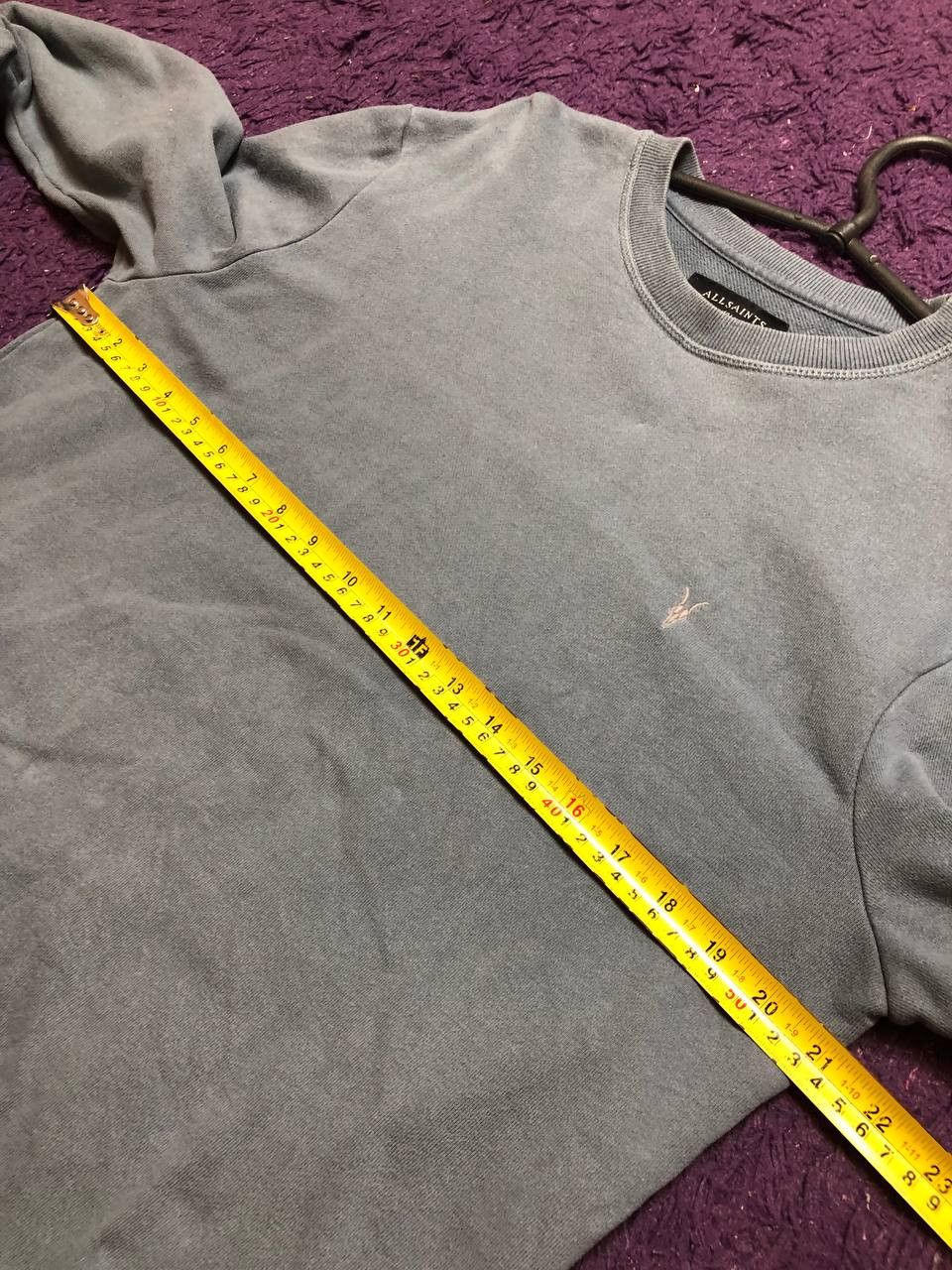 Allsaints vintage Y2K gray Sweatshirt Allsaints size S streetwear Size US S / EU 44-46 / 1 - 8 Thumbnail