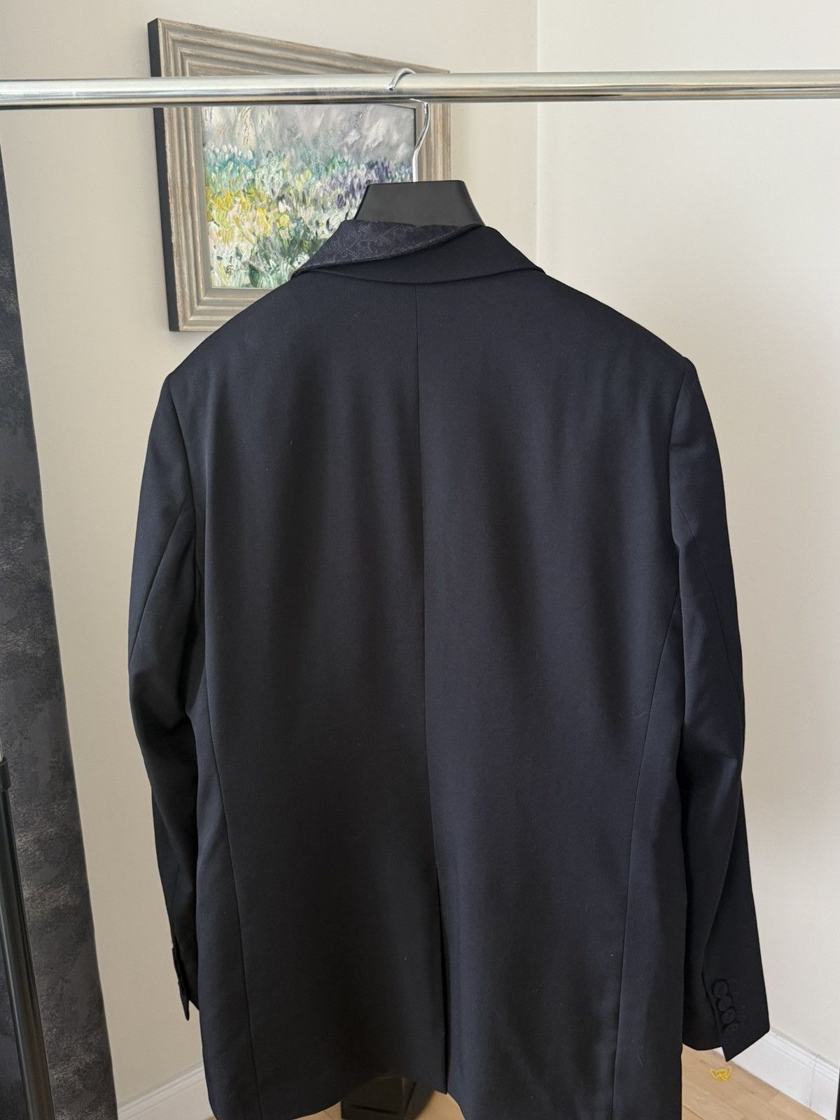 Dior DIOR OBLIQUE SUIT BLACK VIRIGIN WOOL & SILK INTERIOR Size 48L - 11 Thumbnail