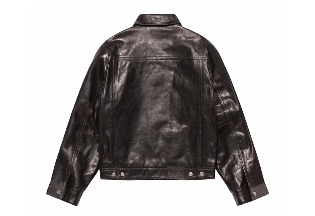 Stussy Stussy Trucker Leather Jacket Size US L / EU 52-54 / 3 - 2 Thumbnail