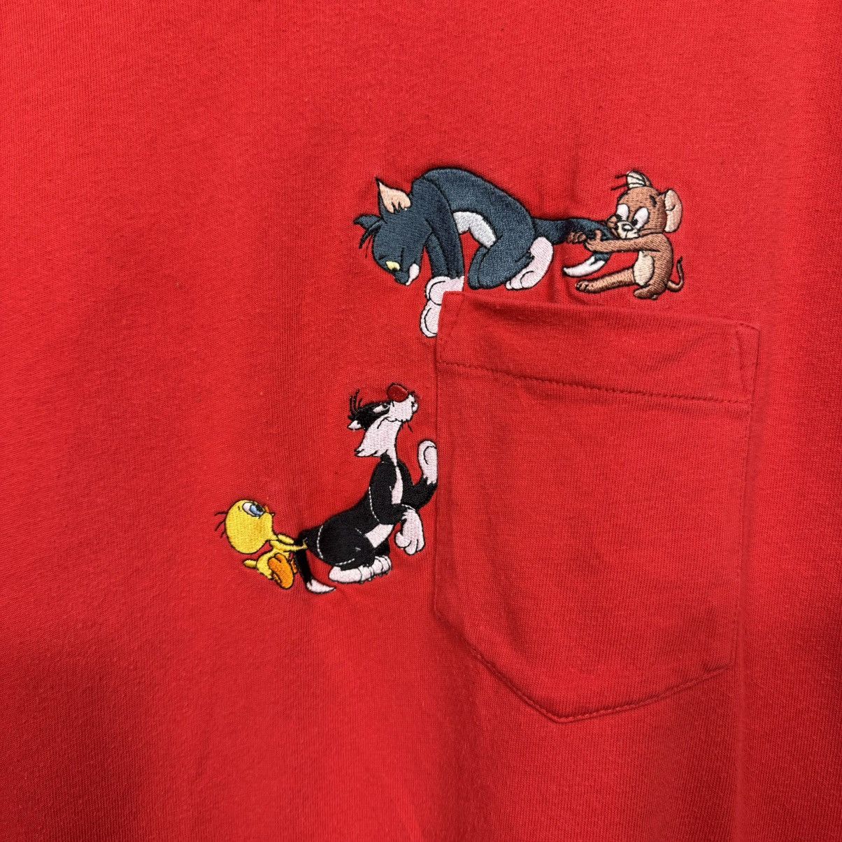 Vintage × Warner Bros Vintage 1997 Warner Bros. Tom and Jerry Cartoon T-Shirt Size US XXL / EU 58 / 5 - 3 Thumbnail