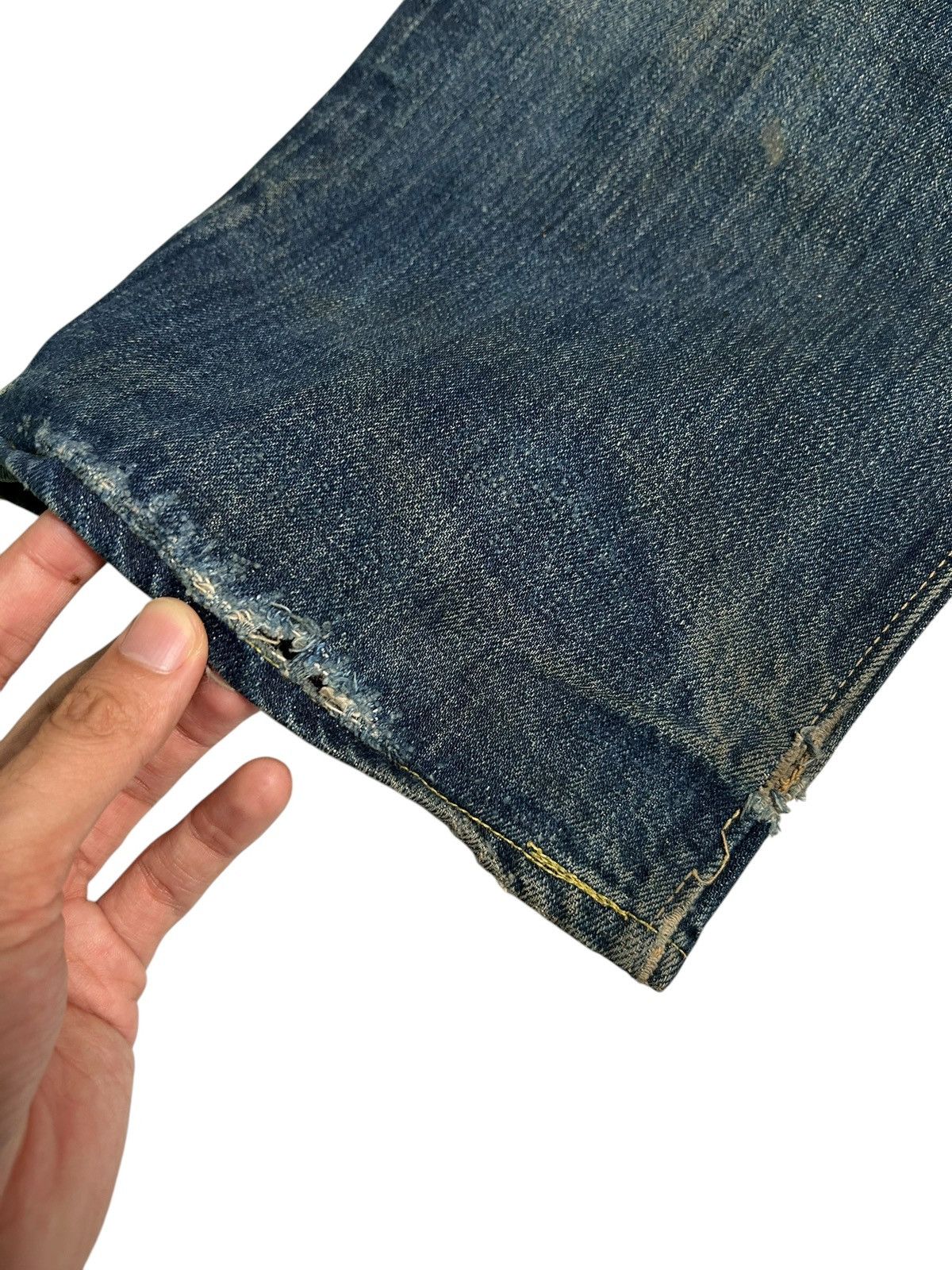 Japanese Brand × Kapital × Vintage JOE McCOY Selvedge Distressed Vtg Denim Jeans Size US 35 - 17 Thumbnail