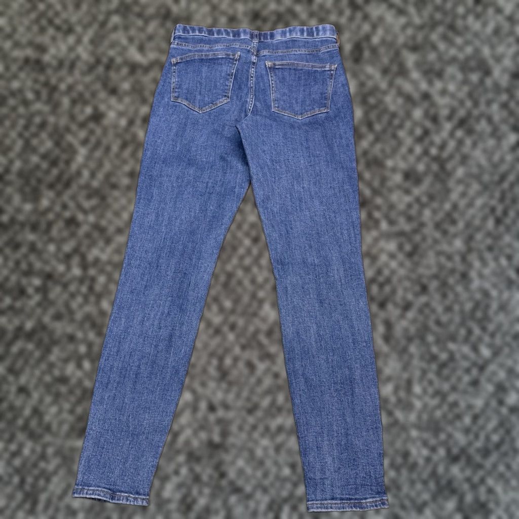 Vintage NY & C Jeans Womens 8 Mid Rise Super Skinny Stretch Denim Logo 5-Pocket Blue Regular Size 8 Womens Size 30" / US 8 / IT 44 - 1 Thumbnail