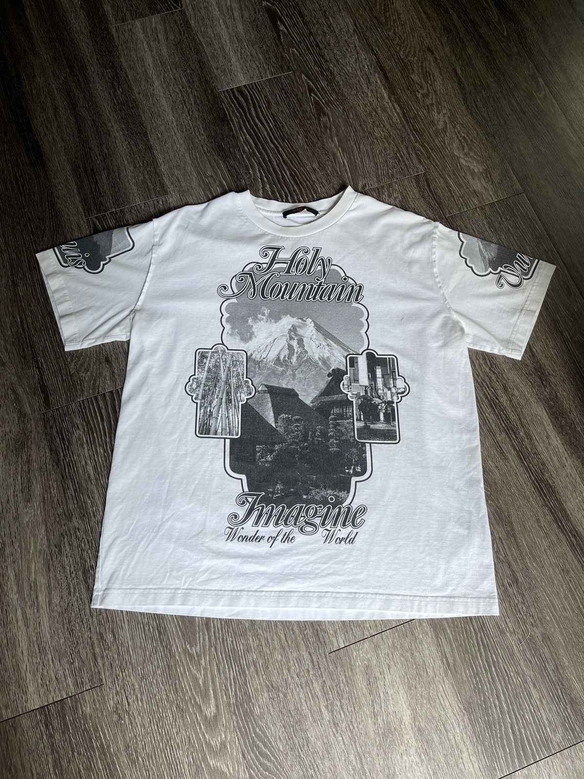 image of Louis Vuitton Holy Mountain Tee Shirt in White, Men's (Size XL)