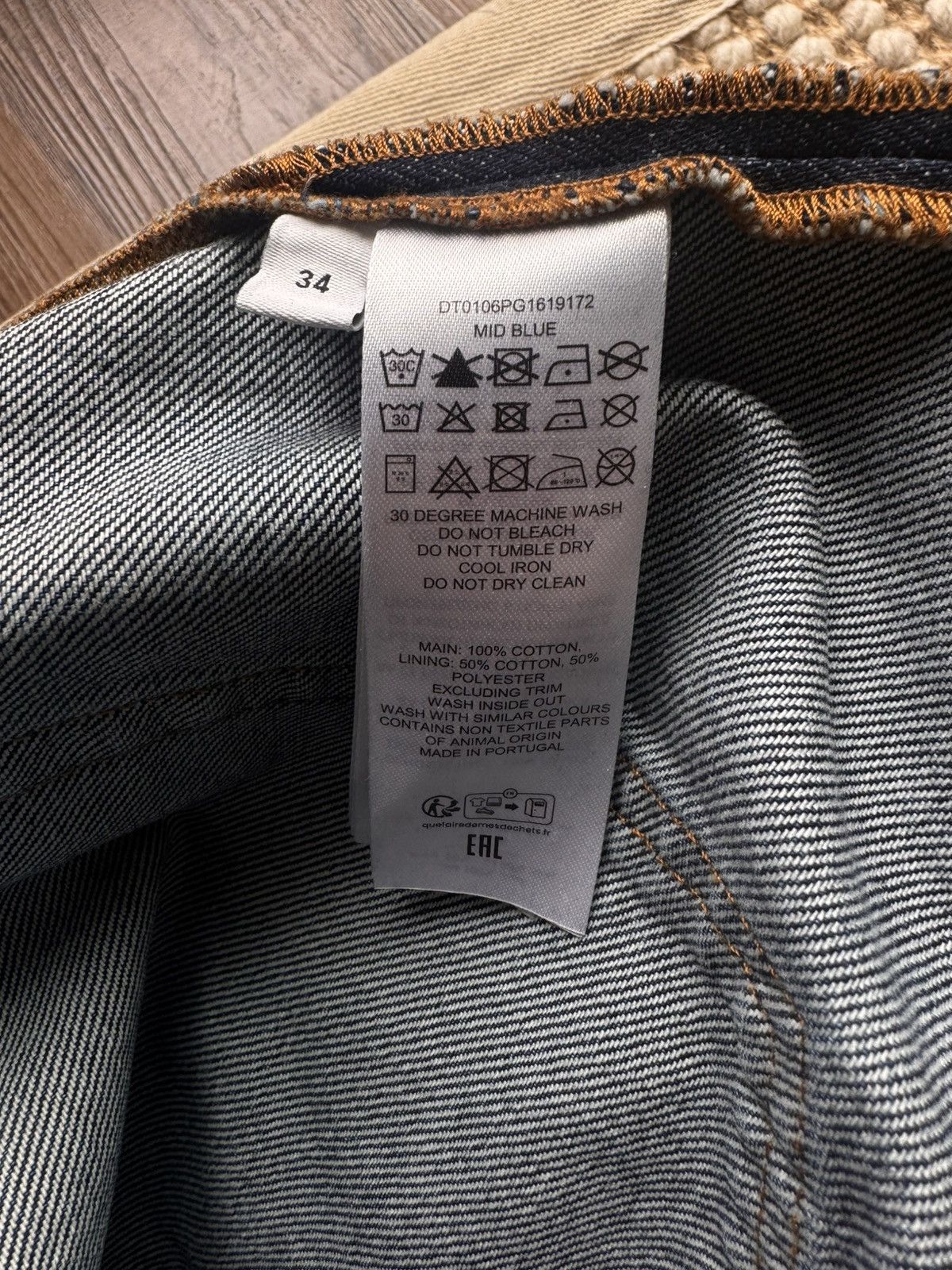 JW Anderson JW Anderson Blue Straight Leg Jeans Size US 34 / EU 50 - 5 Thumbnail