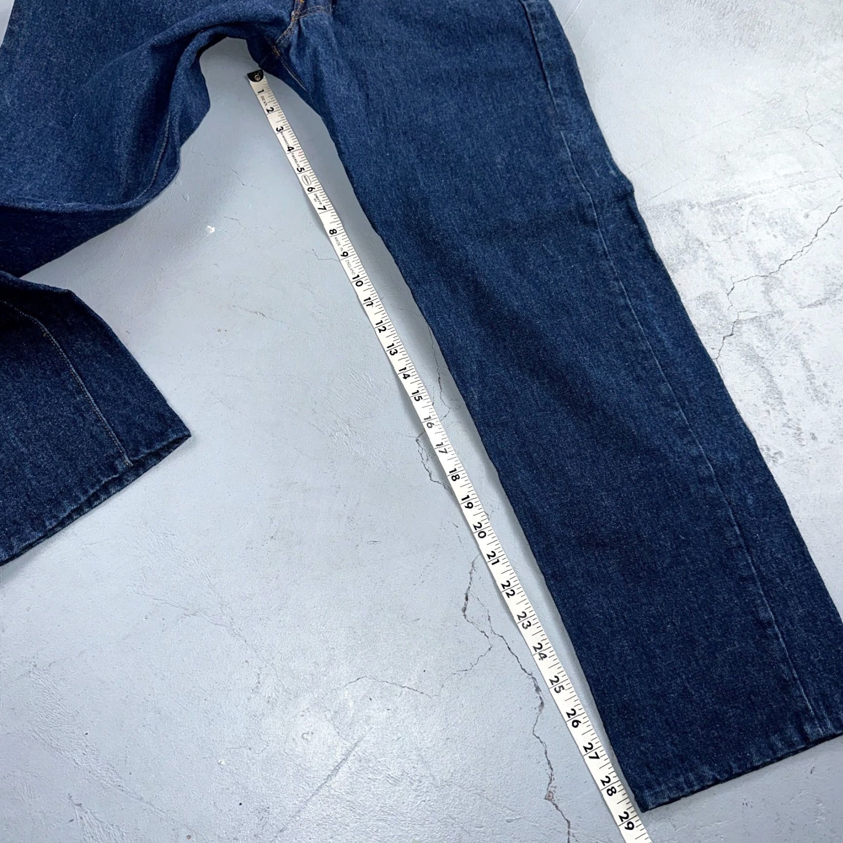 Levi's VINTAGE Levi's 501 80s Straight Leg Jeans Blue Dark Wash 34x34 Mens Size US 34 / EU 50 - 6 Thumbnail