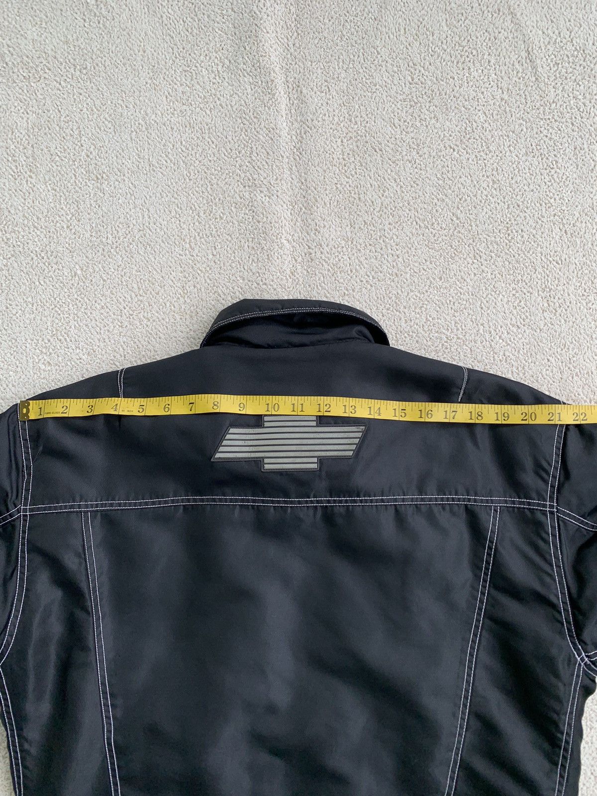 Japanese Brand × Vintage Vintage Chevrolet zipper Down Jacket Reflective striped Size US L / EU 52-54 / 3 - 21 Thumbnail