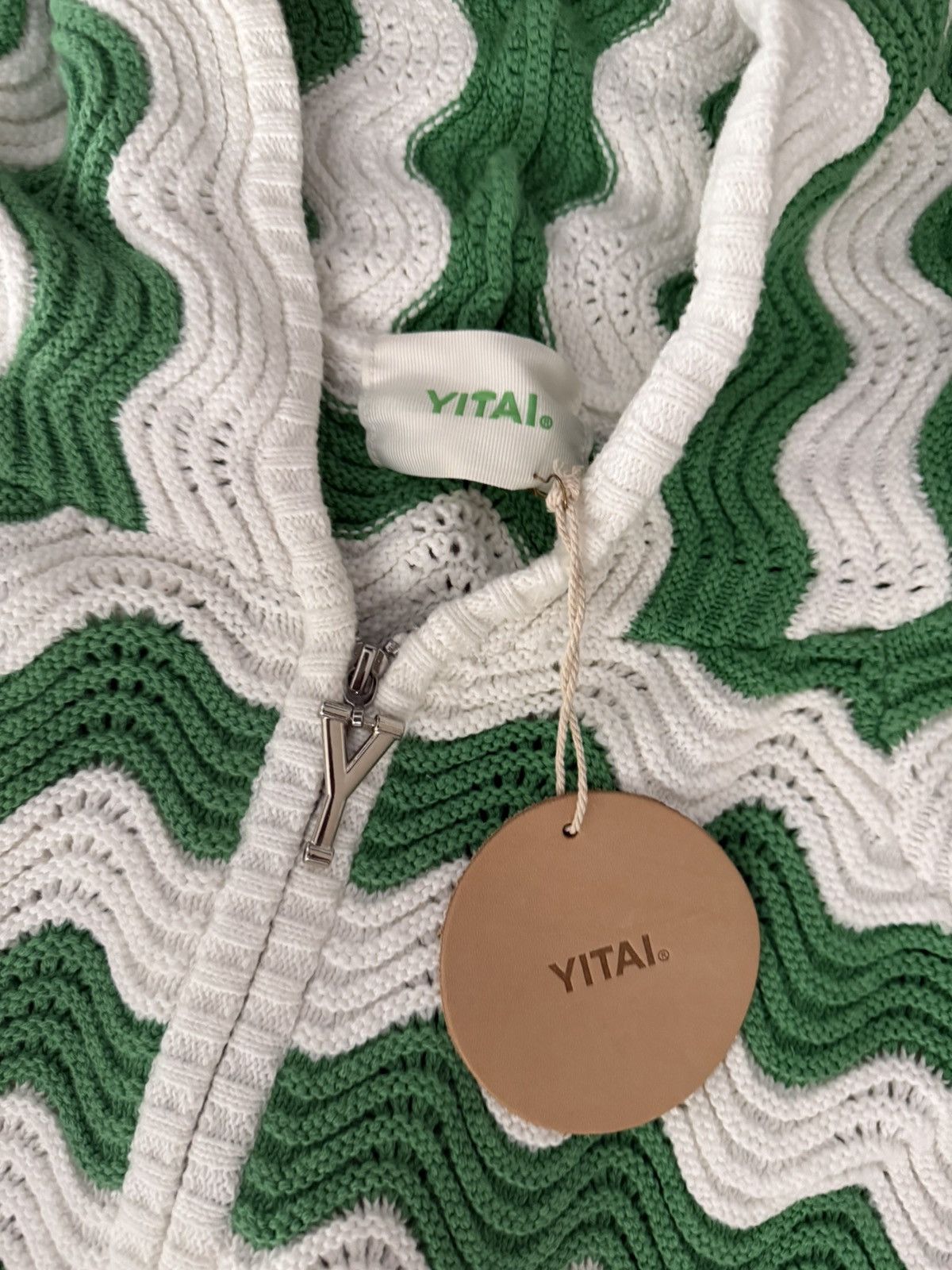 YITAI Yitai Green Shale Stitch Hoodie Medium Size US M / EU 48-50 / 2 - 2 Thumbnail