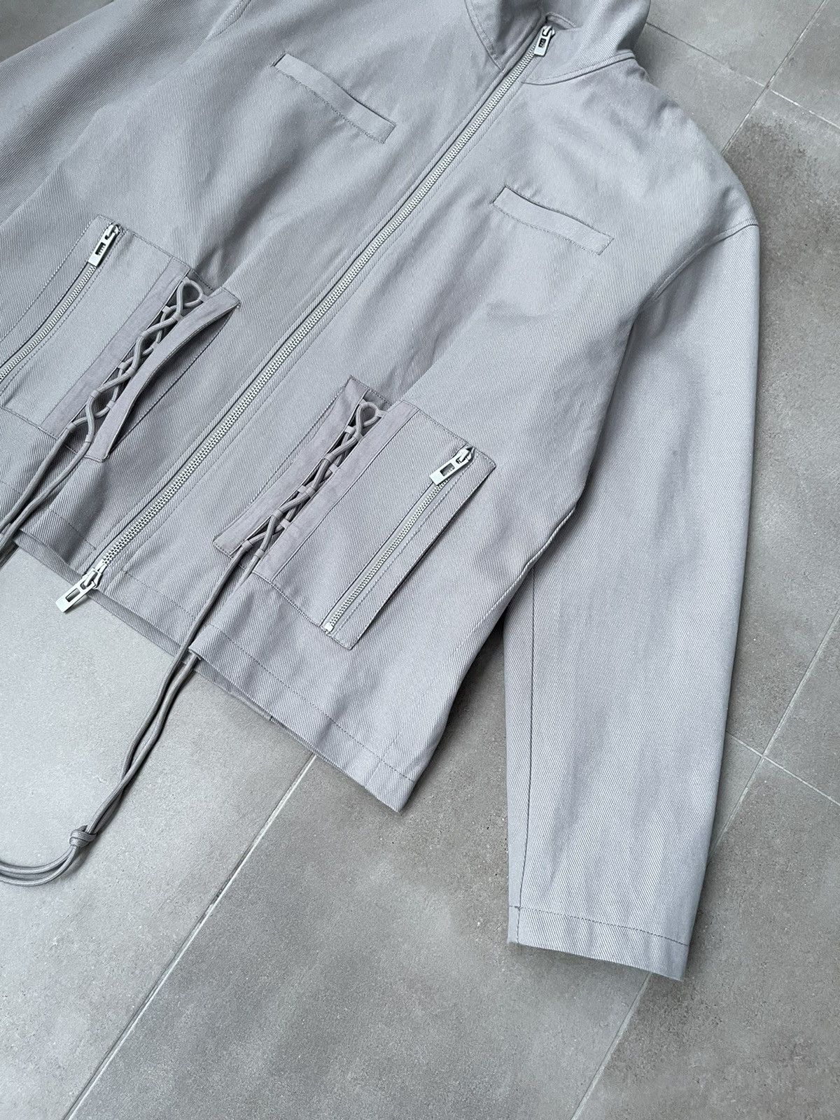 Han Kjobenhavn !DS! FW22 Han Kjobenhavn Cotton Cargo Grey Laced Jacket Size US M / EU 48-50 / 2 - 12 Thumbnail