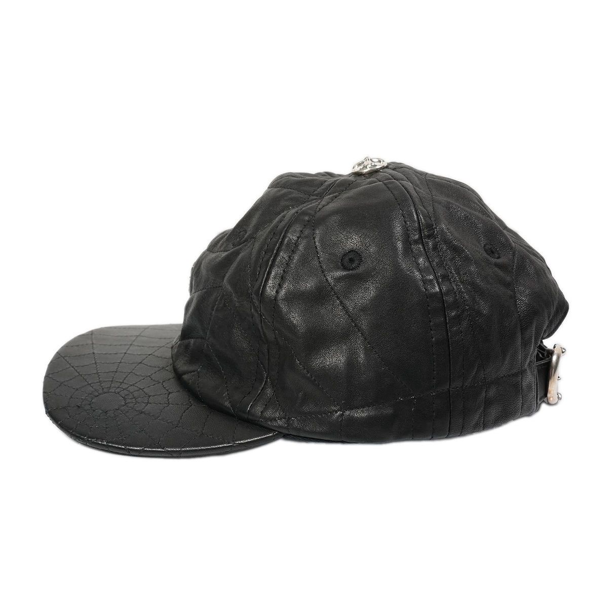 Chrome Hearts Chrome Hearts Spider Web Leather Cap Size ONE SIZE - 3 Thumbnail