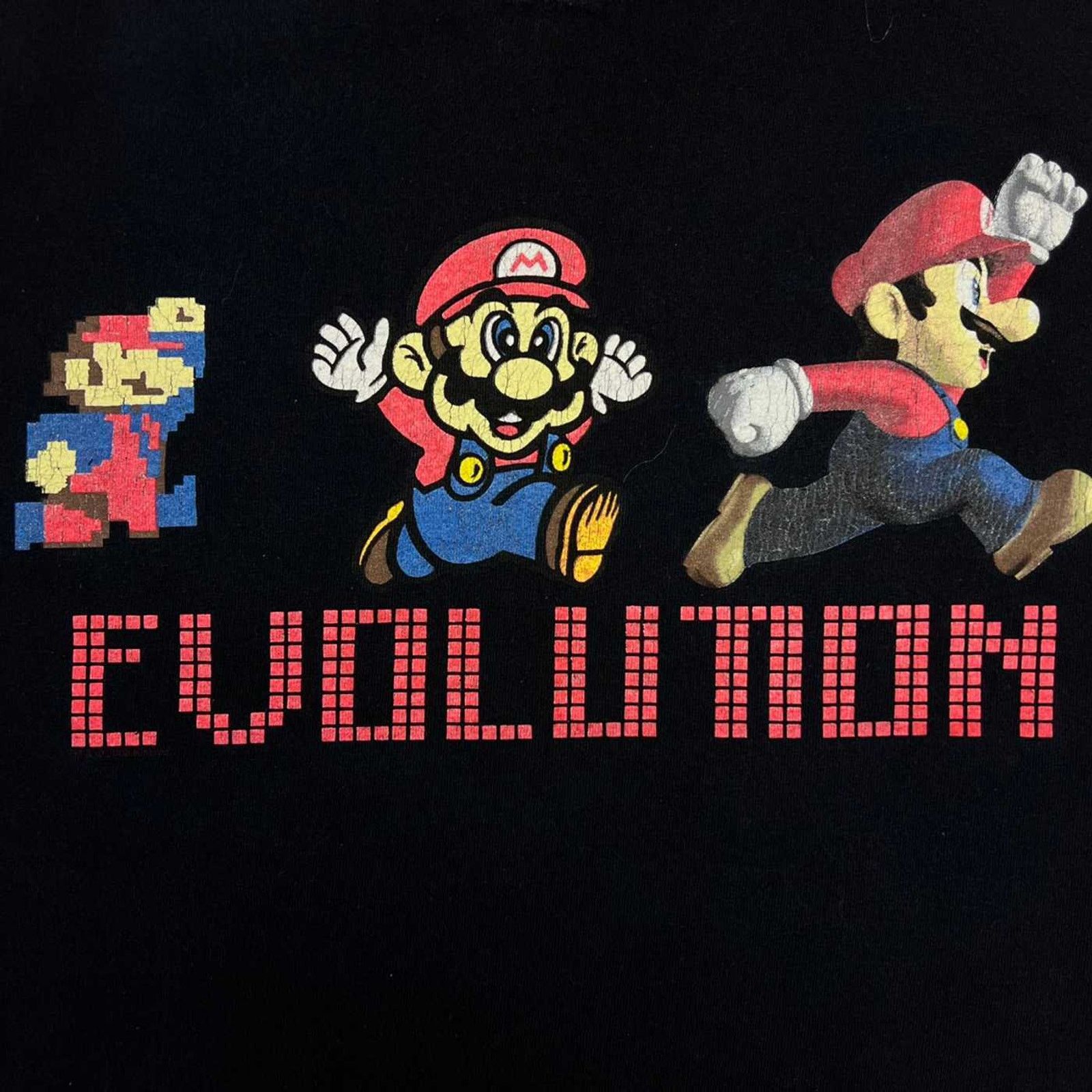 Nintendo × Vintage Vintage Y2K Nintendo Mario T Shirt Evolution Video Game Tee Size US M / EU 48-50 / 2 - 2 Thumbnail