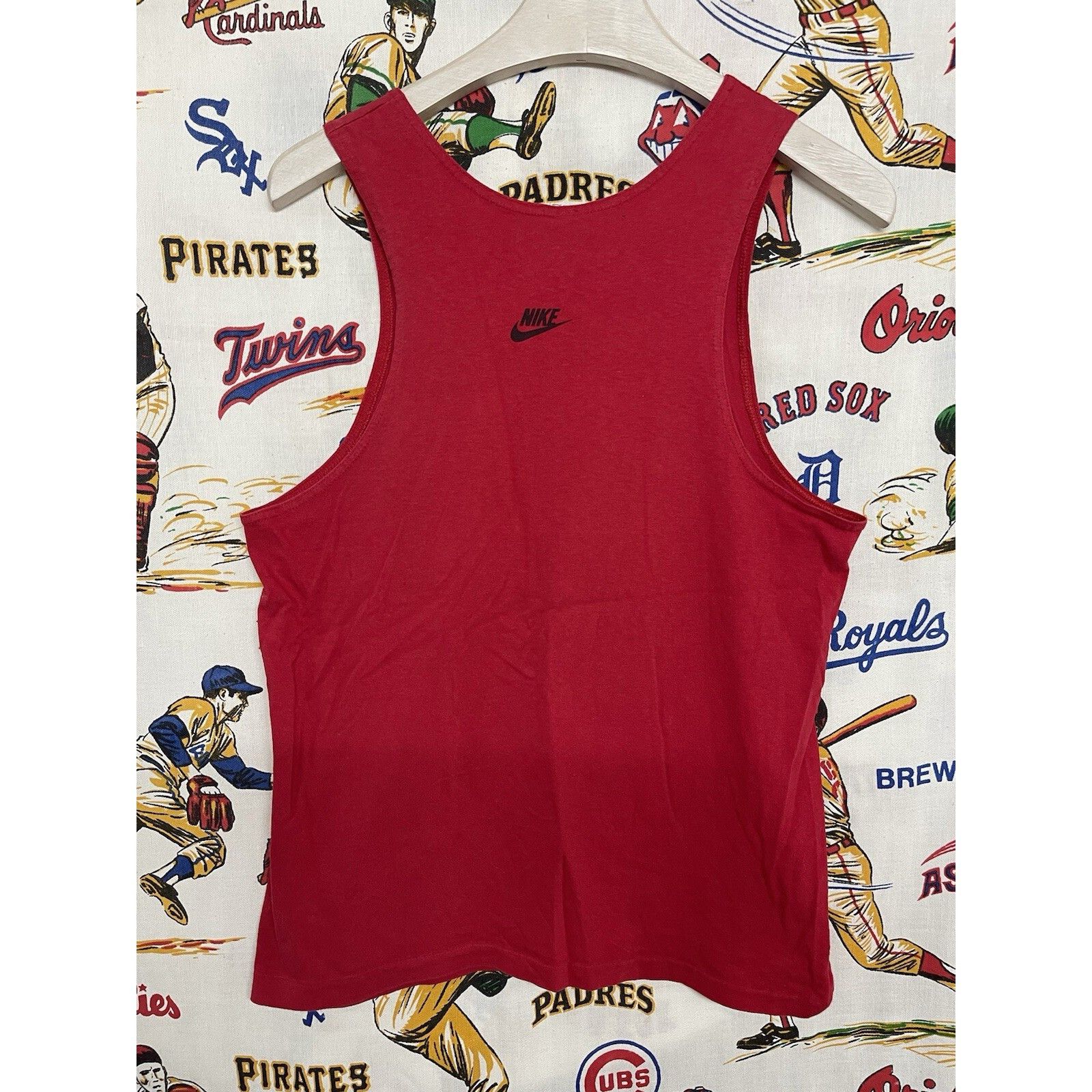 Nike VTG 80s 90s NIKE TANK TOP JORDAN SPIKE LEE Red Blue SZ MEDIU Size US M / EU 48-50 / 2 - 7 Thumbnail
