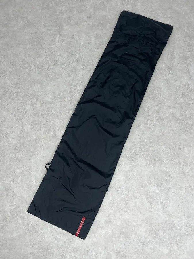 Prada 2000s Prada Black Nylon Warm Scarf Size ONE SIZE - 4 Thumbnail