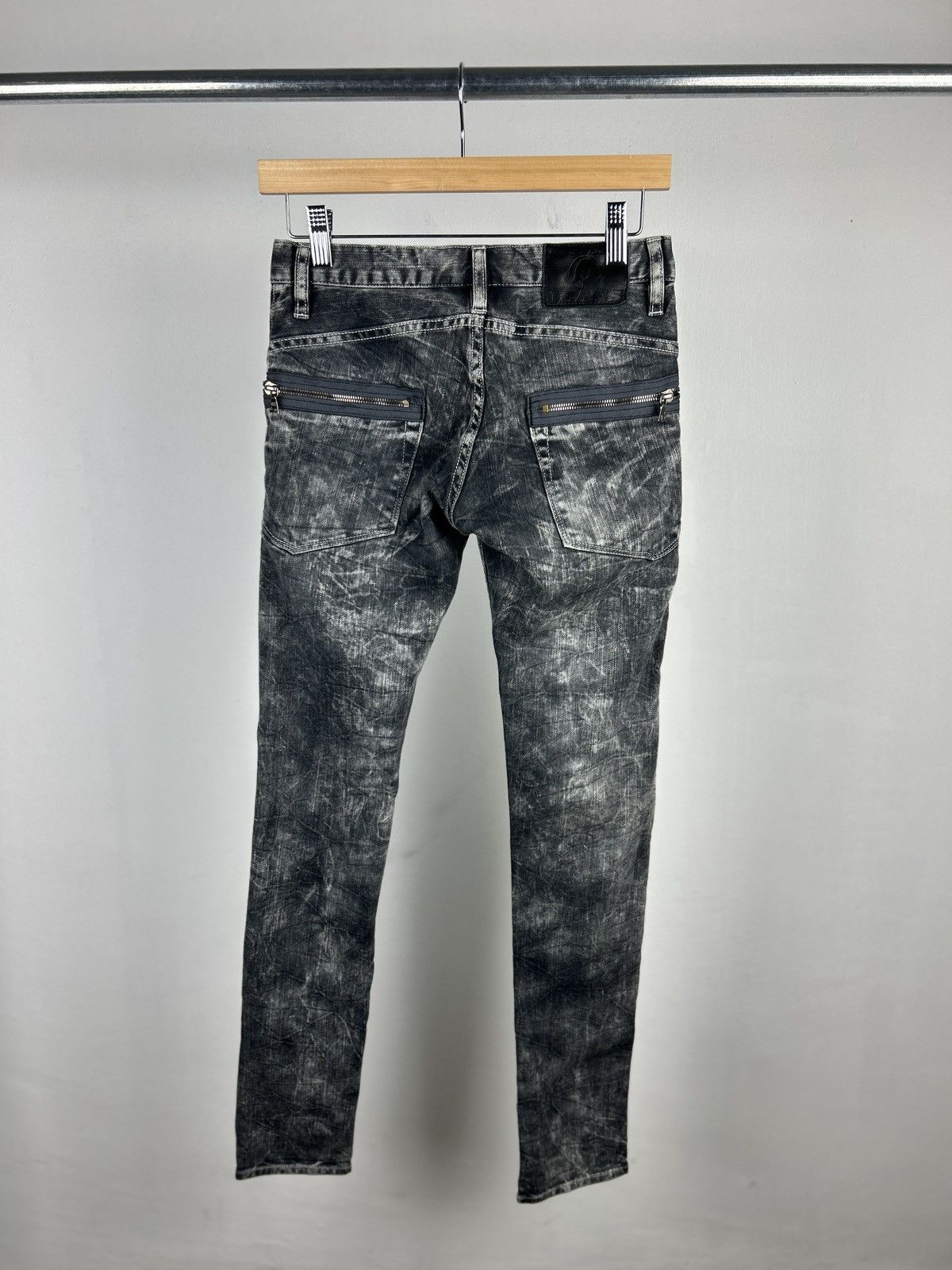 Hysteric Glamour hysteric glamour acid wash superblack jeans Size 28" / US 6 / IT 42 - 3 Thumbnail