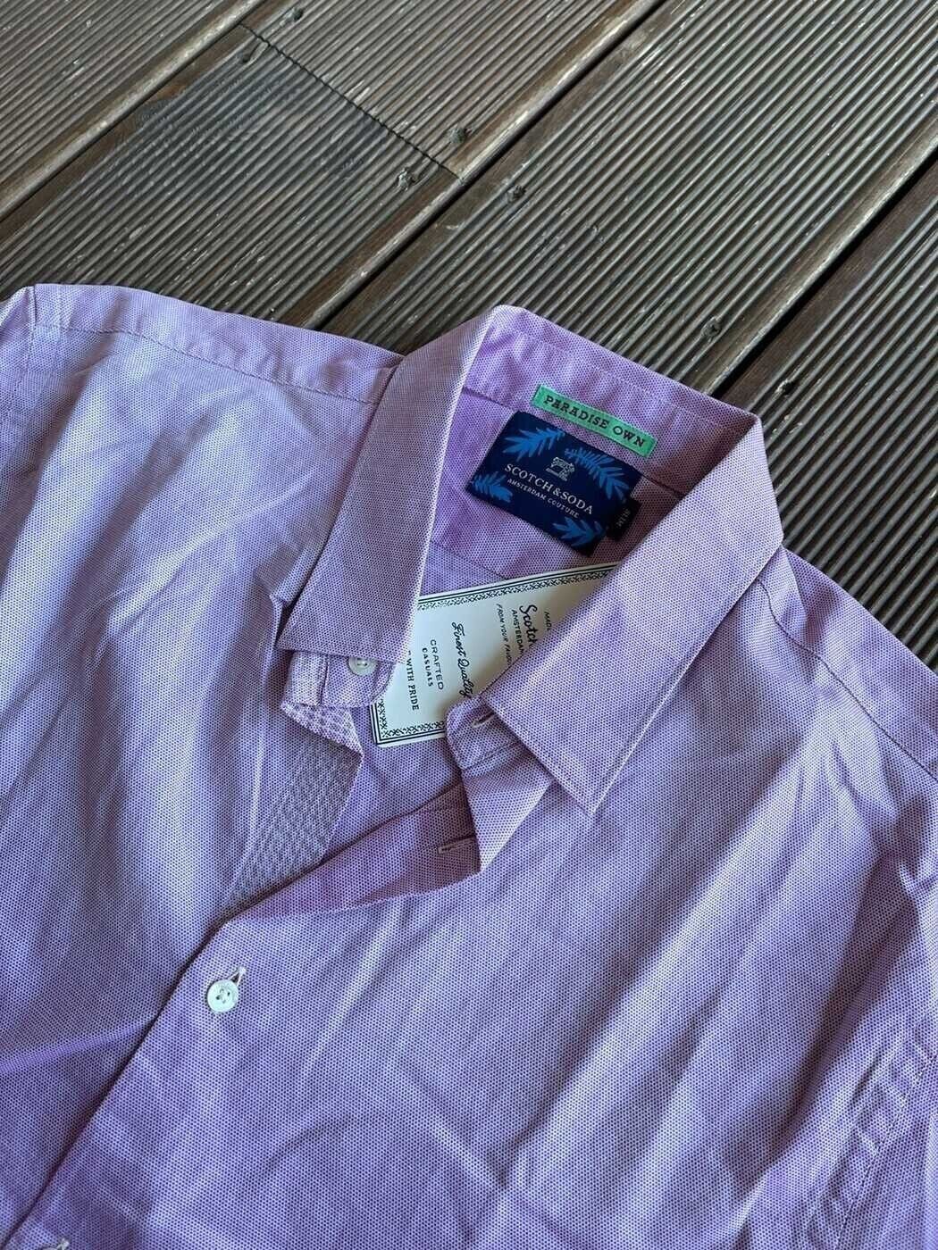 Scotch & Soda Pink Solid Button Shirt Scotch&Soda L Size US L / EU 52-54 / 3 - 2 Thumbnail