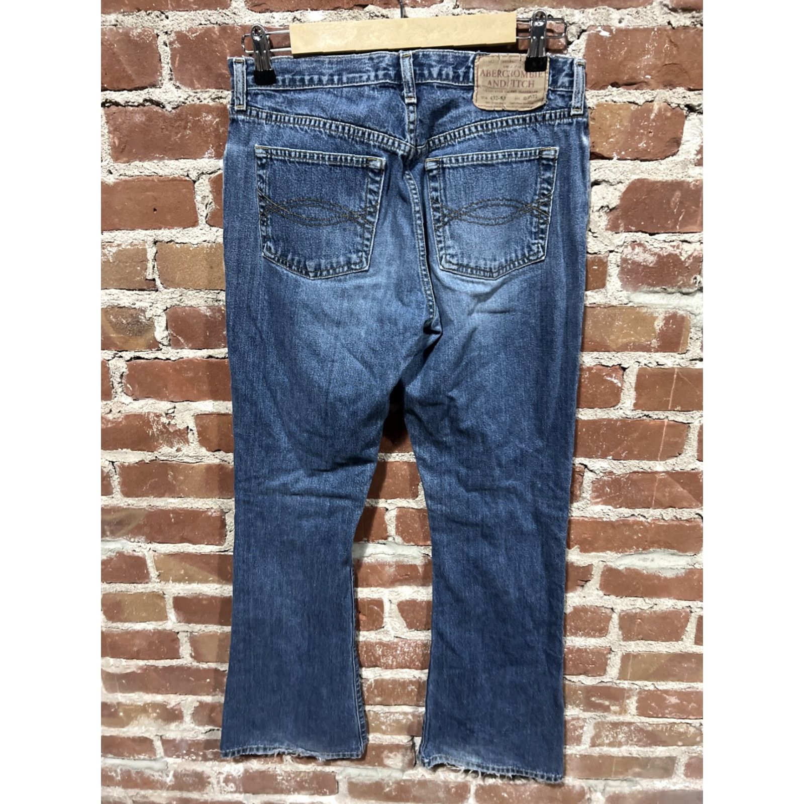 Abercrombie & Fitch Abercrombie & Fitch Jeans Flared Women 4 Blue Distressed Retro Y2K 2005 Era N/A Size 27" / US 4 / IT 40 - 4 Thumbnail