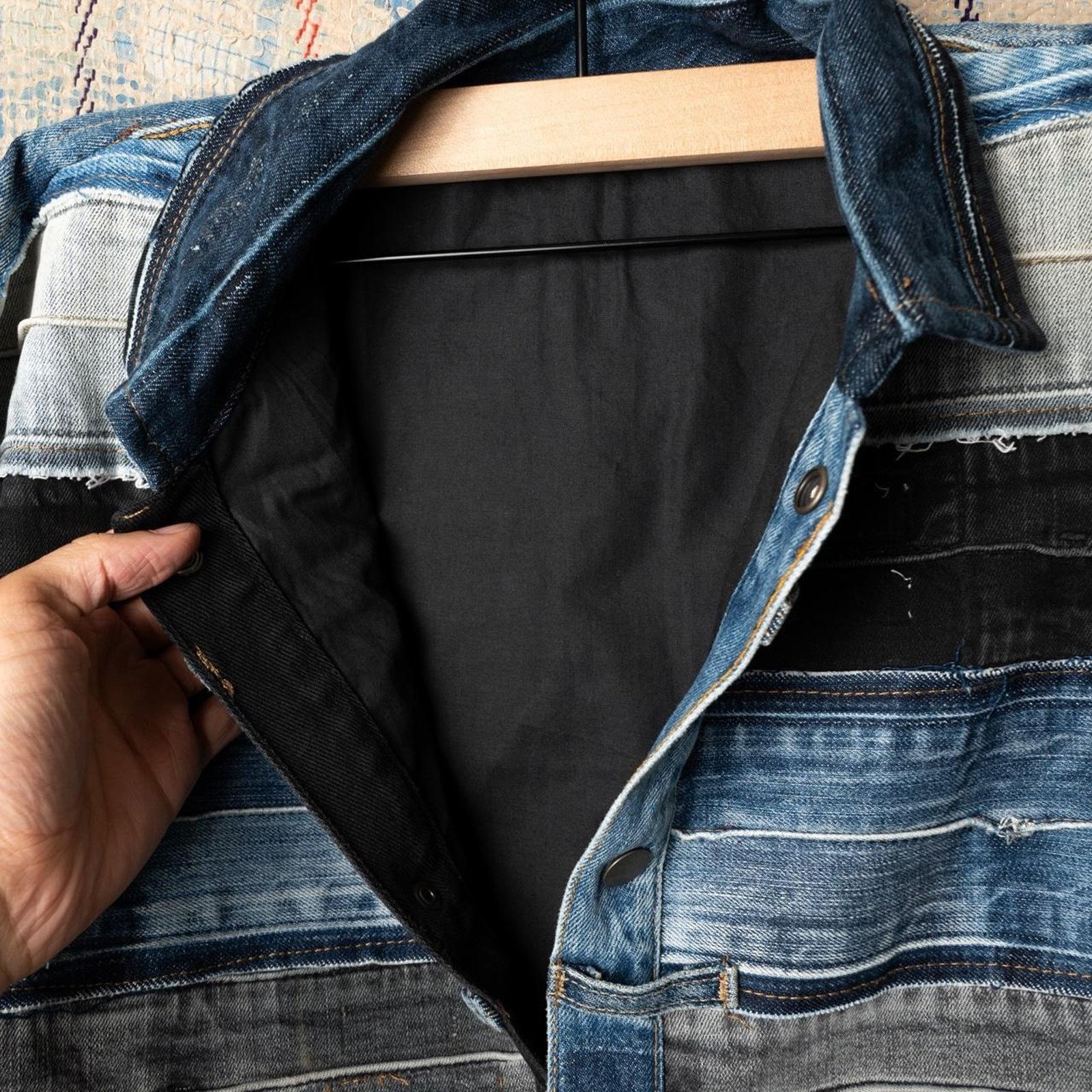 Levi's Custom Upcycled levis denim jacket , One of One Rework Size US M / EU 48-50 / 2 - 7 Thumbnail
