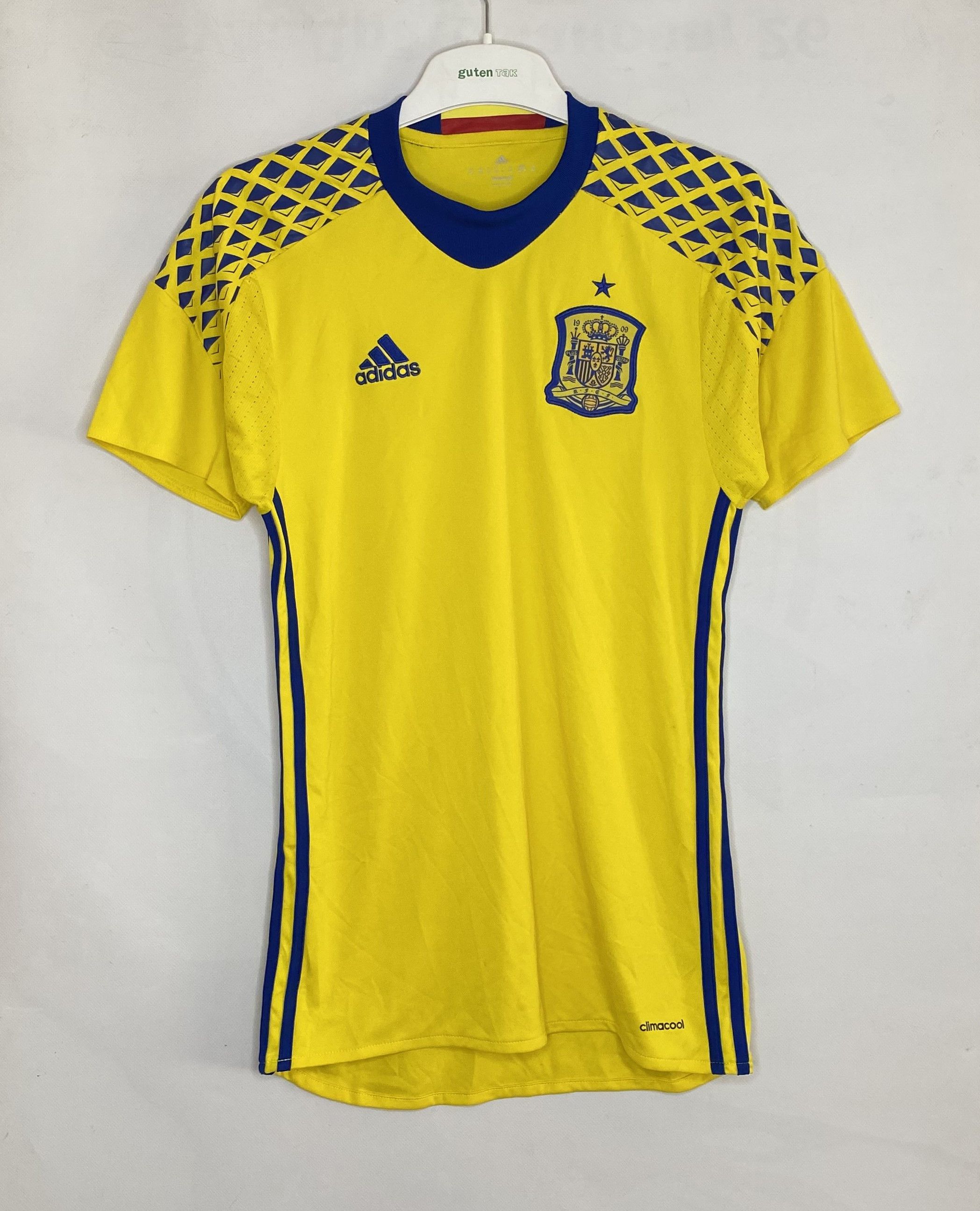 Adidas SPAIN TEAM 2016 2017 GOALKEEPER FOOTBALL SHIRT SOCCER JERSEY Size US XS / EU 42 / 0 - 1 Thumbnail