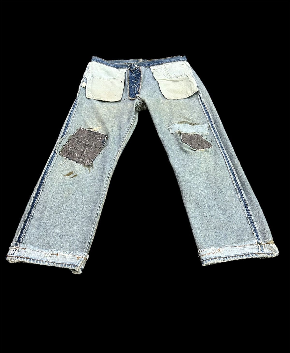 Levi's × Vintage Vintage Levis 80s 501 Distressed Size US 33 - 19 Thumbnail