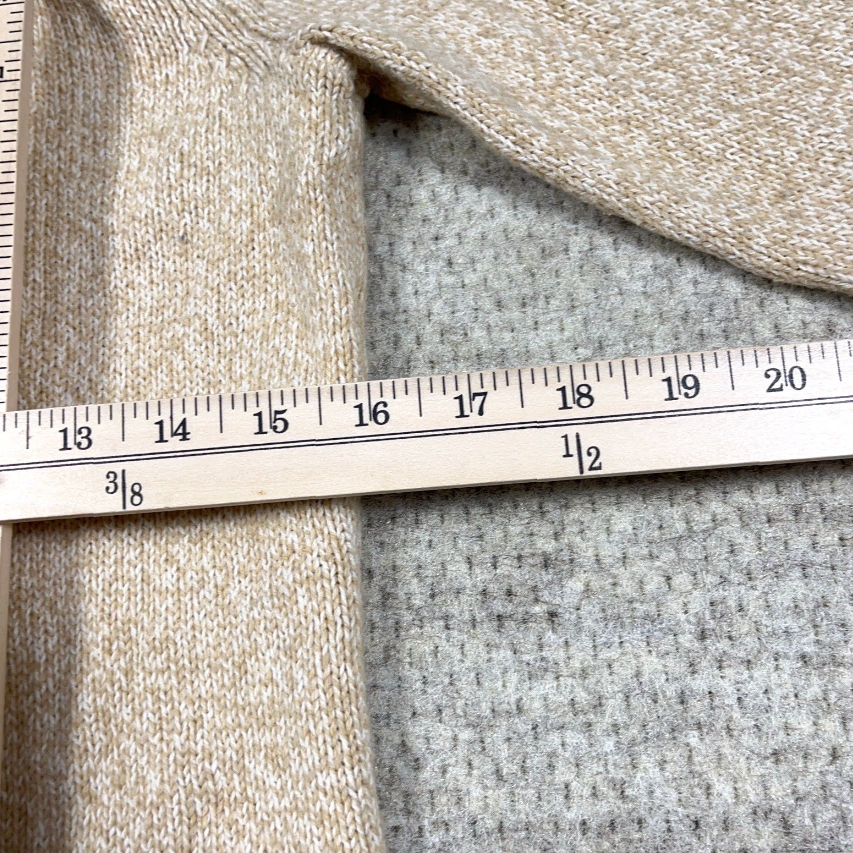Ralph Lauren VINTAGE Lauren Ralph Lauren Cardigan Sweater Women Small Tan Heavy Knit Ribbed Size S / US 4 / IT 40 - 6 Thumbnail