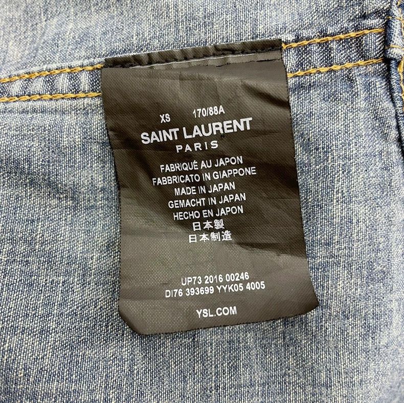 Saint Laurent Paris Saint Laurent ParisBlue denim jacket 2504-Nextarrow Size US XS / EU 42 / 0 - 6 Thumbnail