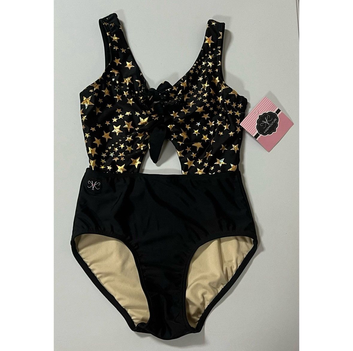 Other Black Gold Stars Monokini One-Piece Bathing Suit XS NWT ⭐️✨ Size XS / US 0-2 / IT 36-38 - 3 Thumbnail