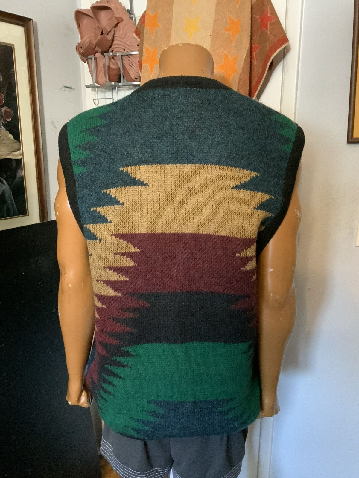 Vintage VTG BMAX Chimayo Mohair Wool Knit Cardigan Sweater Vest Size US M / EU 48-50 / 2 - 9 Thumbnail