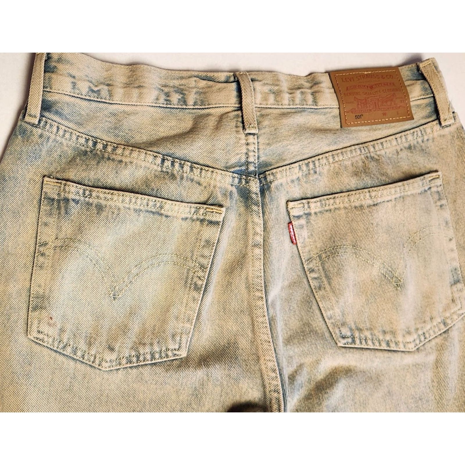 Levi's VINTAGE Levi's 501 Jeans Men's 28x30 Blue Denim Acid Wash Button Fly Pants Size US 28 / EU 44 - 5 Thumbnail