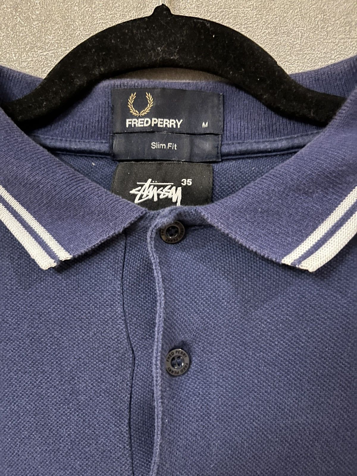 Fred Perry × Stussy Fred perry x Stussy vintage rare longsleve polo Size US M / EU 48-50 / 2 - 3 Thumbnail