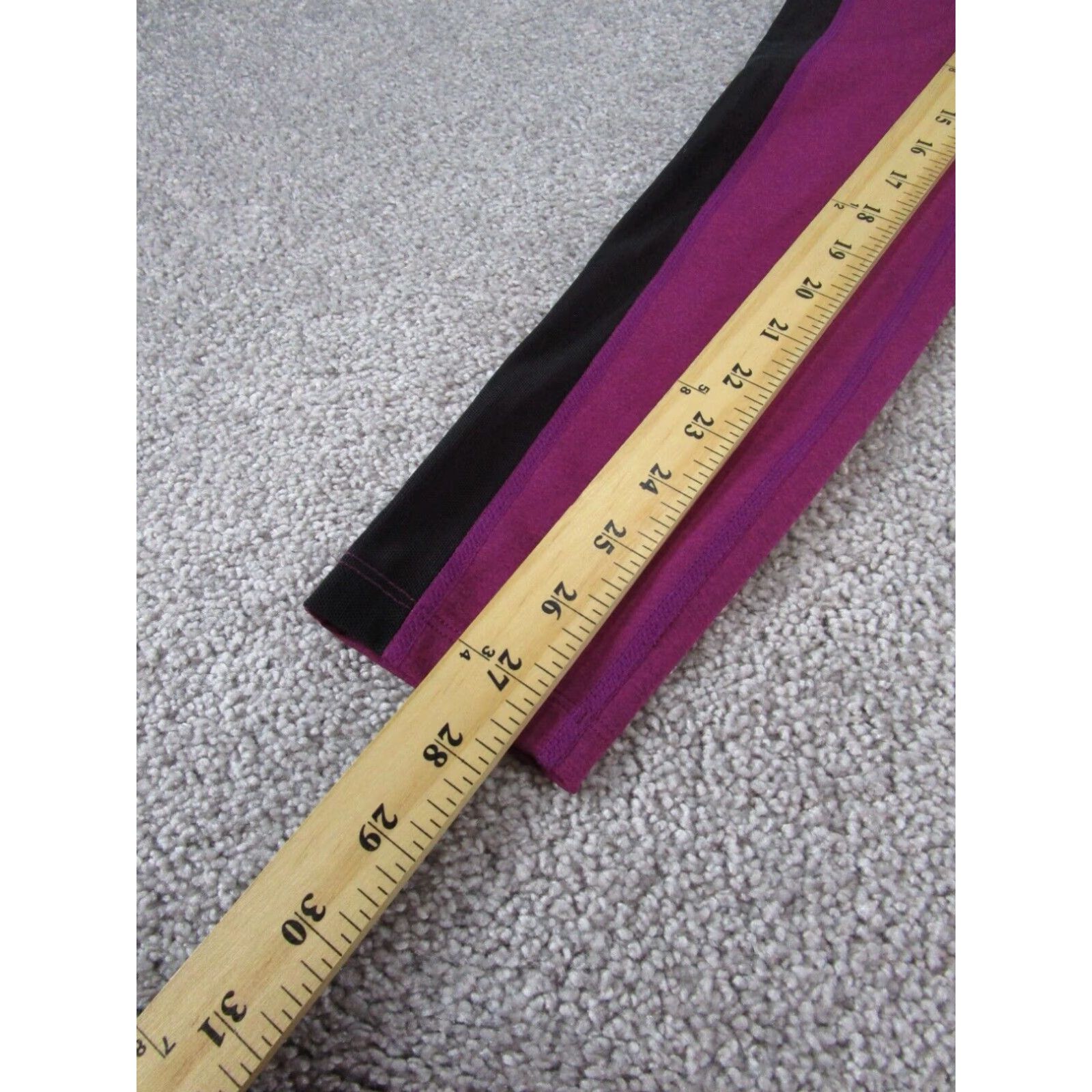 Asics Asics Womens 7/8 Leggings XS Extra Small Purple Panel Tight Gym Training Size 26" / US 2 / IT 38 - 3 Thumbnail