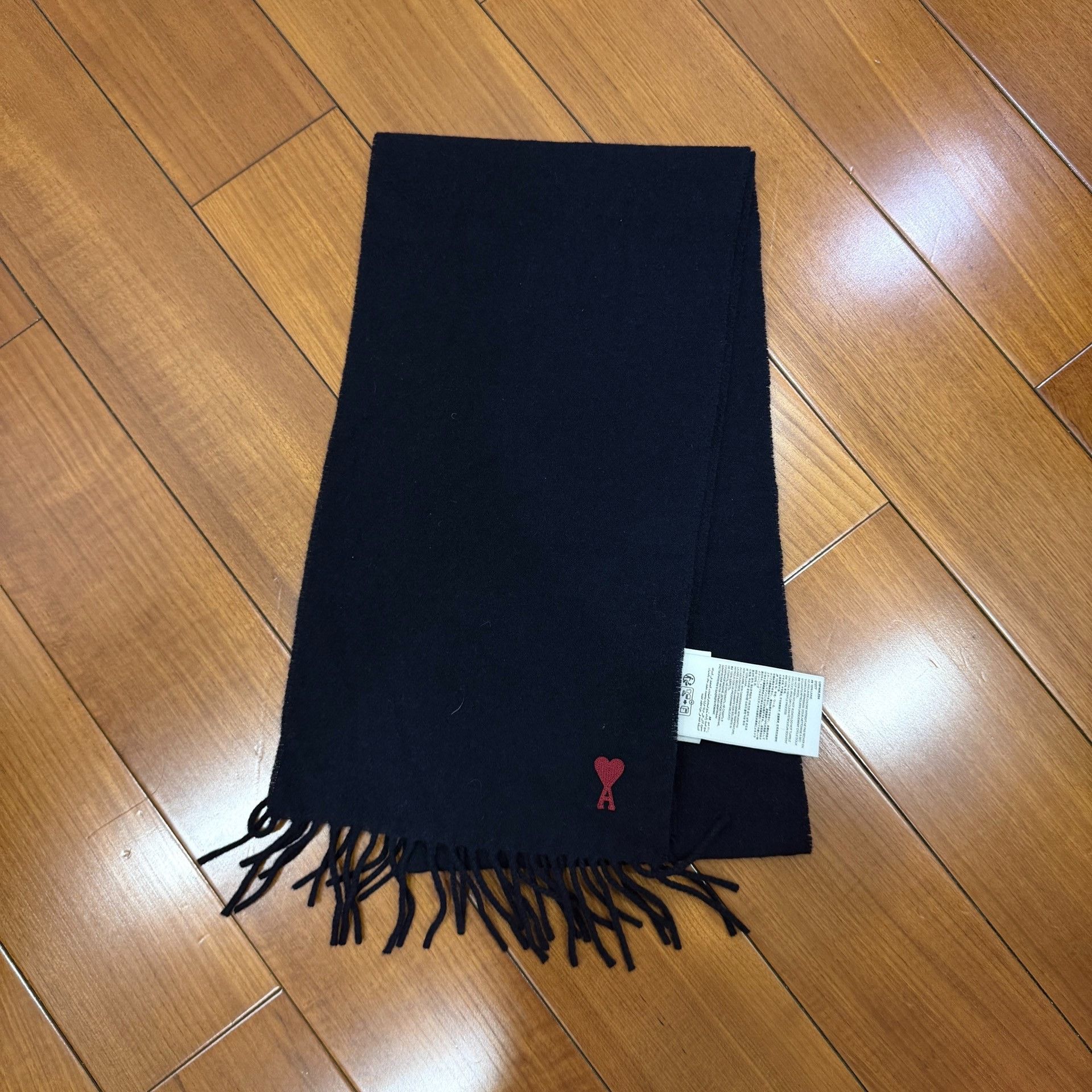 AMI AMI PARIS Navy Blue Wool Scarf Size ONE SIZE - 1 Thumbnail