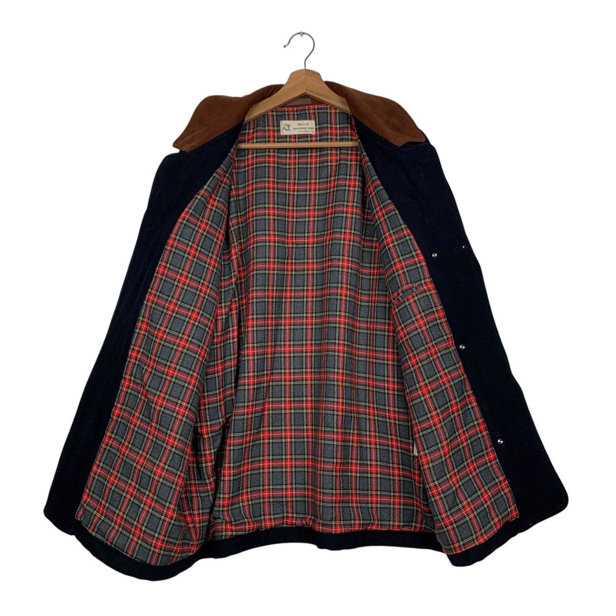 Vintage 90's Classic Wool Coat Tartan Lined City Casual #2776-C125 Size US M / EU 48-50 / 2 - 11 Thumbnail