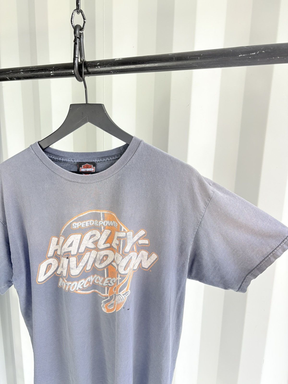 Harley Davidson Thrashed Harley Davidson Sun Faded Shirt Band Erd grunge WCC Size US XL / EU 56 / 4 - 4 Thumbnail