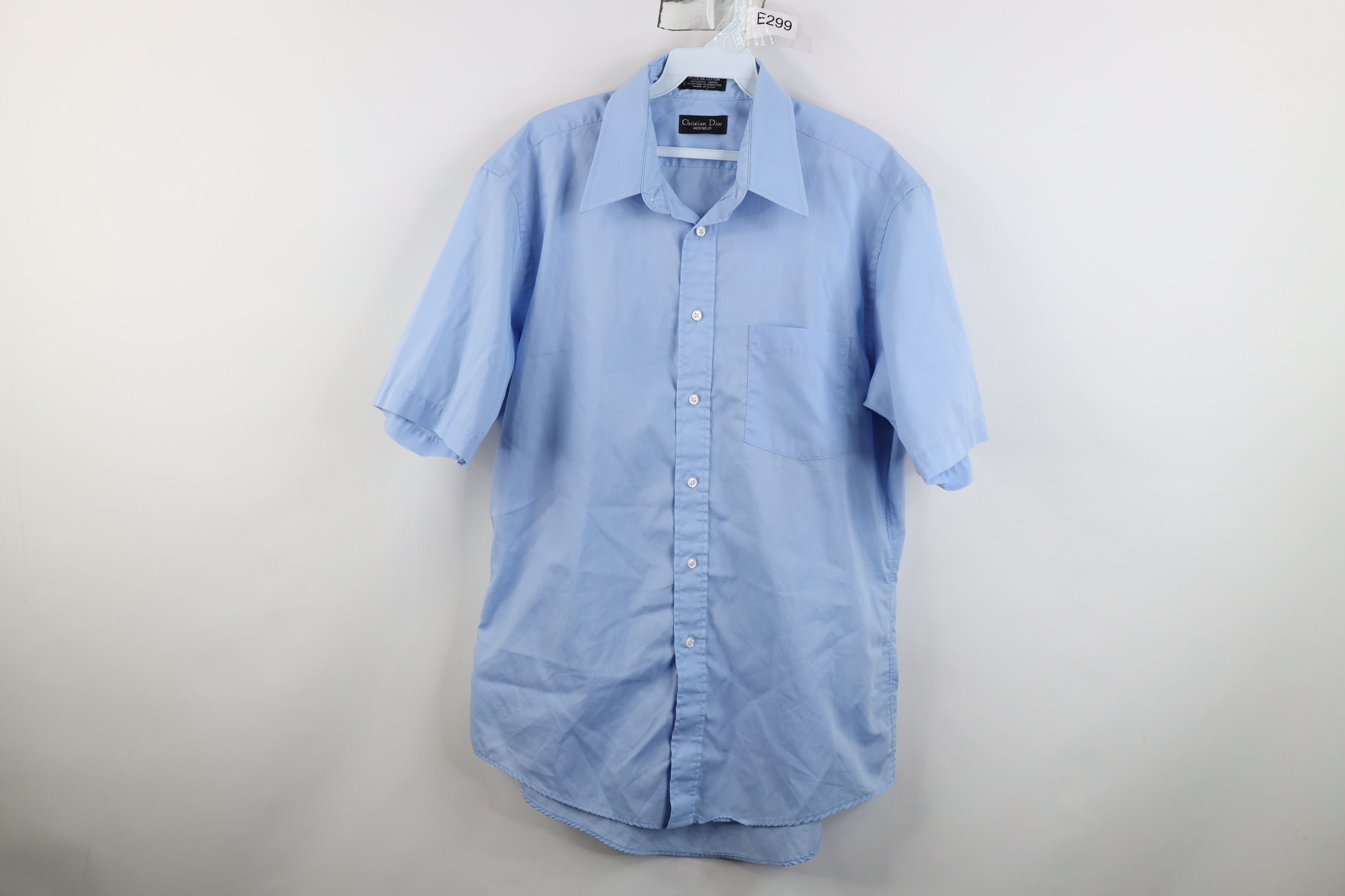 Christian Dior Monsieur Vintage 70s 80s Christian Dior Short Sleeve Collared Shirt Size US M / EU 48-50 / 2 - 1 Thumbnail