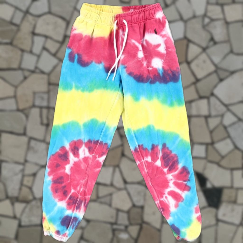 Polo Ralph Lauren Polo Ralph Lauren Cotton Fleece Jogger Pants Tie-Dye Women's XS Size 26" / US 2 / IT 38 - 1 Thumbnail