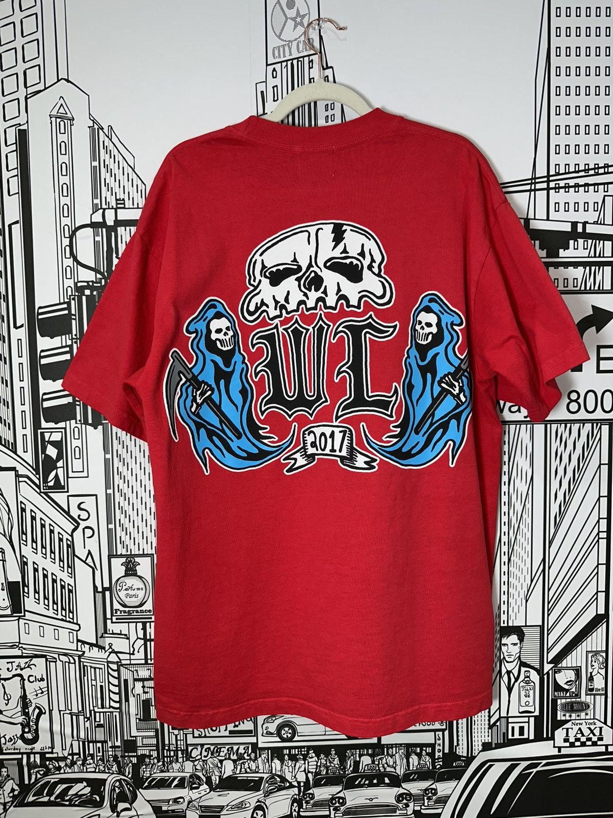 Warren Lotas Warren Lotas WL Crest Tee Large Red Size US L / EU 52-54 / 3 - 2 Thumbnail