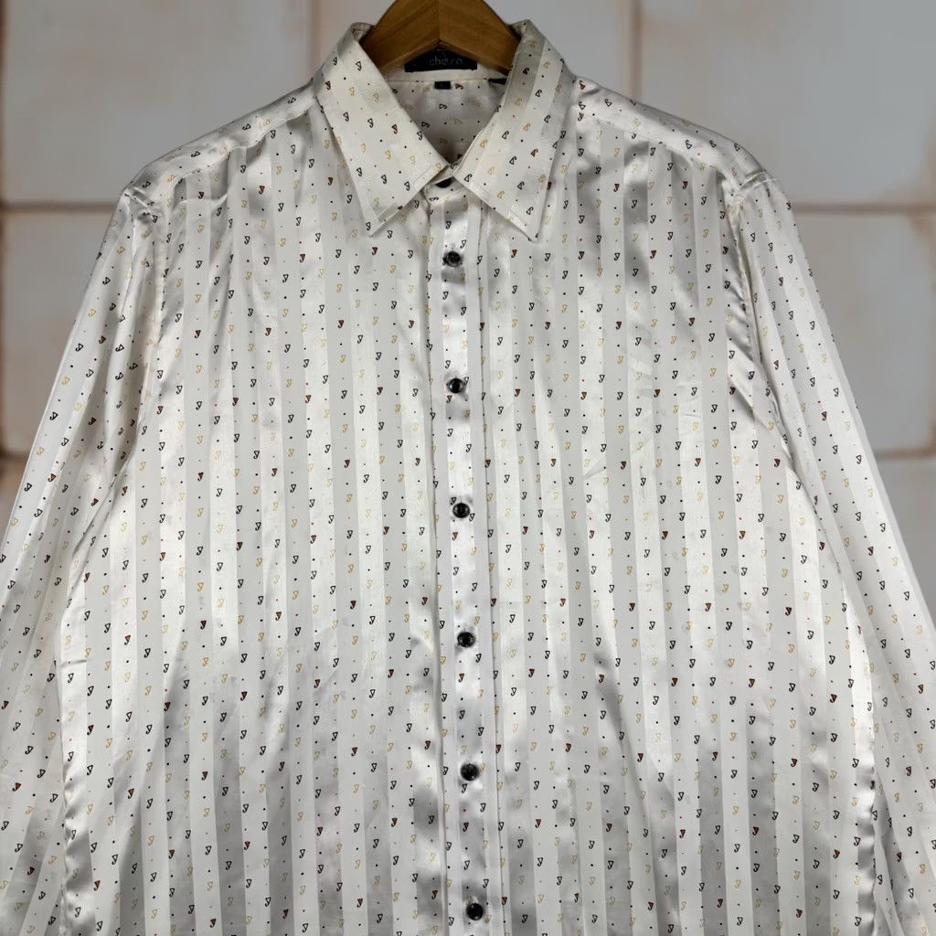 Vintage VINTAGE Givency for Chesa Long Sleeve Shirt Mens L Satin Disco 70s AOP Vintage Size US L / EU 52-54 / 3 - 1 Thumbnail